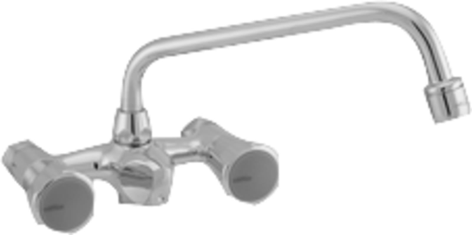 Venlo Nimbus II Messing Eco douchemengkraan tweegreeps 120mm, chroom (1000155801)