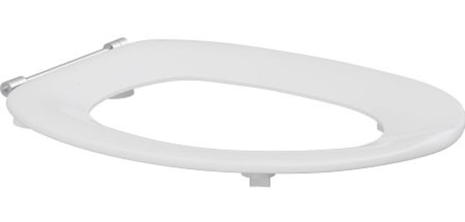 Pressalit Colani closet zitting zonder deksel, scharnier met doorlopende pen (D92), wit