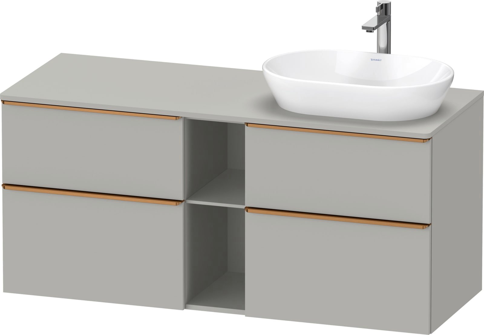 D-Neo Console wastafelonderbouw hangend Betongrijs Mat (1200895231)