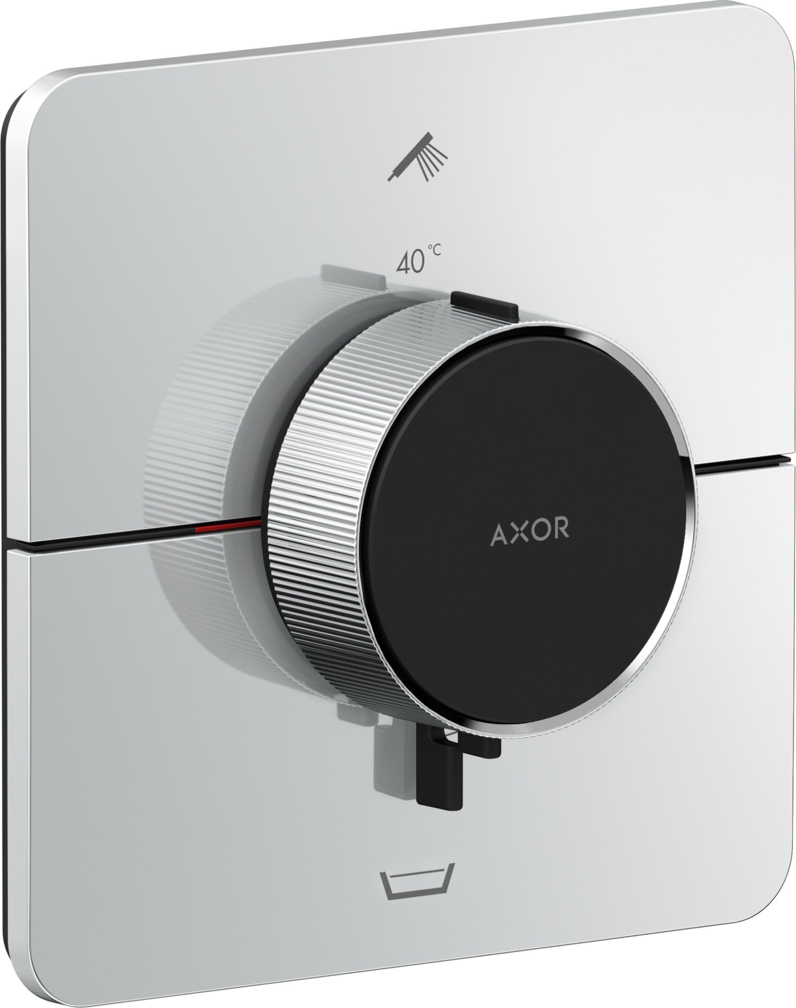 AX ShowerSelect ID thermostaat afbouwdeel 2F SoftSquare secur.chr