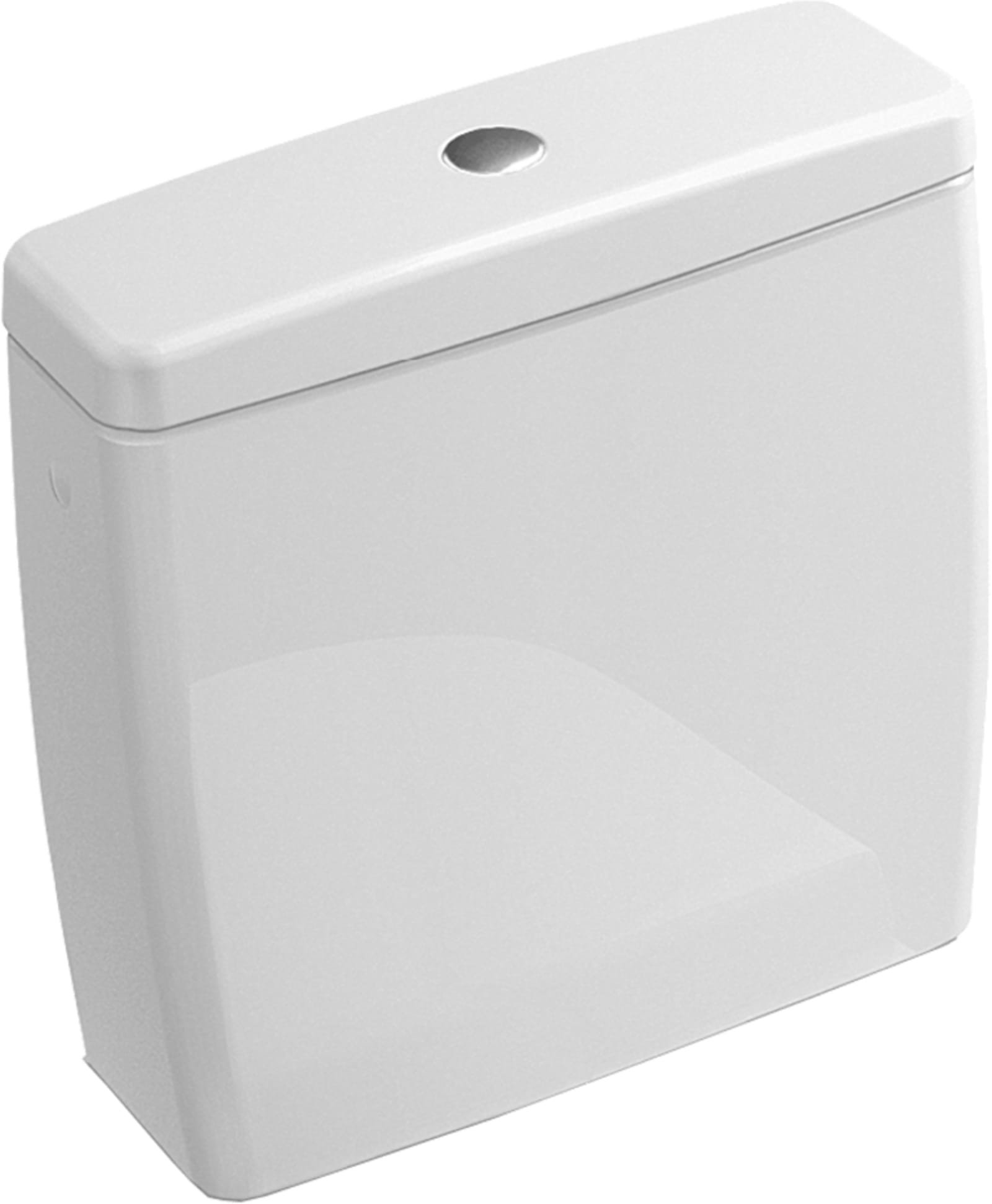 Villeroy & Boch, O.novo, Reservoir, toevoer van zijkanten en van achteren, wit alpine keramiekplus