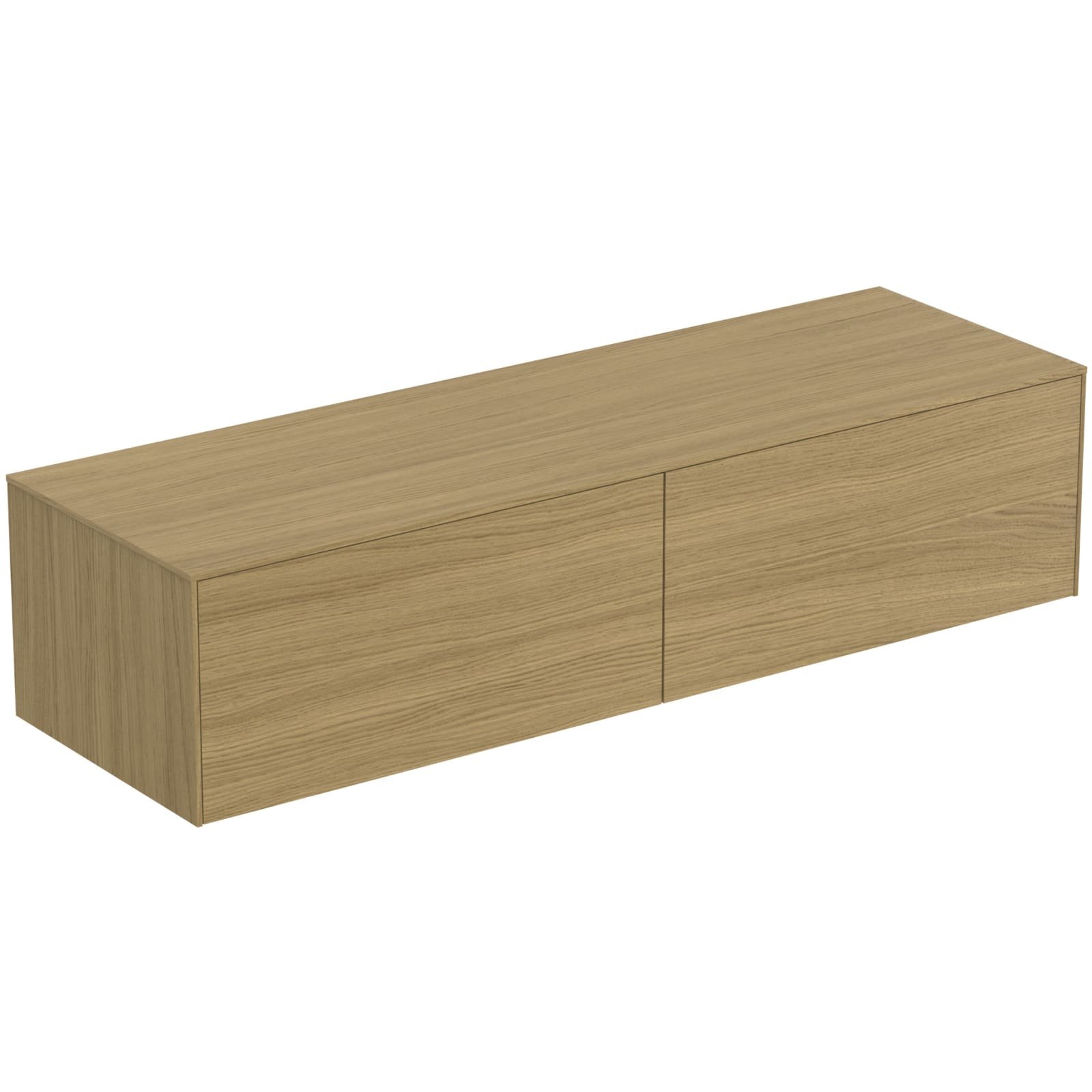 CONCA | WASTAFELMEUBEL 1587X505X370 MM LICHT EIKEN, 2 LADEN