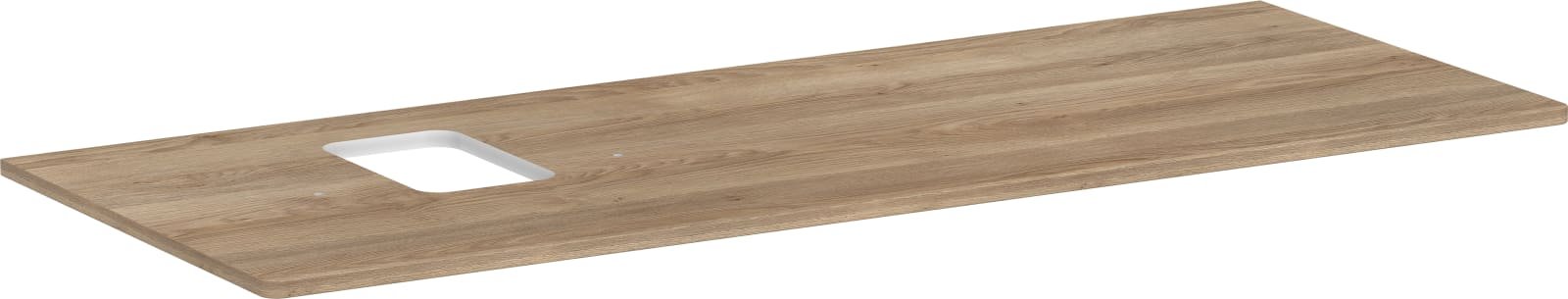 Hansgrohe Xelu Q console 1360/550 met uitsparing links waskom met kraangat