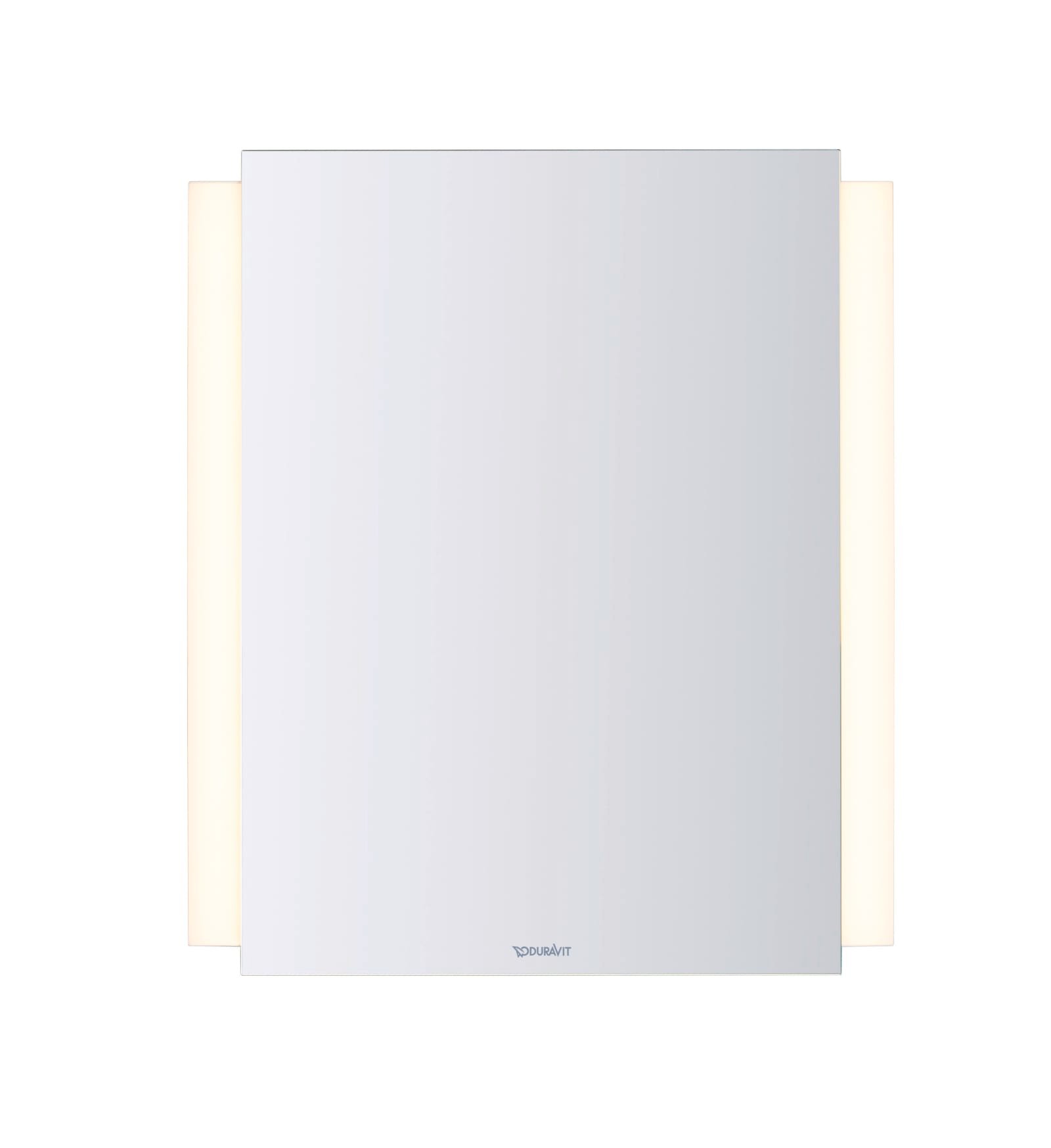 Duravit Ketho.2 Spiegel, Wit Mat, lichtzones, vierkant, sensorschakelaar, dimfunctie: geïntegreerd, IP44 – K27071000000000
