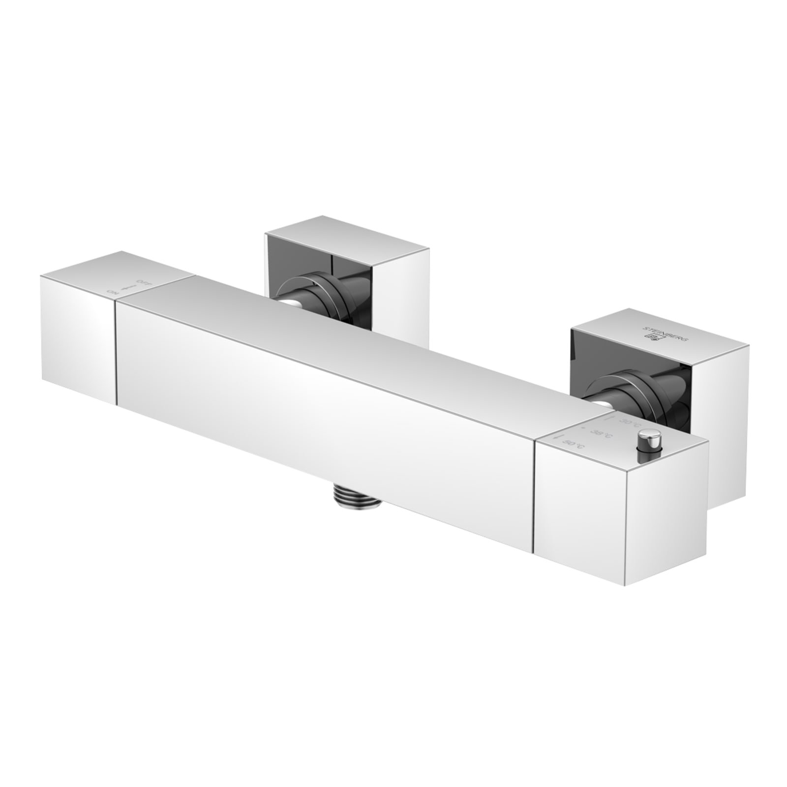 Steinberg 160 douchemengkraan thermostatisch 150mm, met koppelingen, chroom