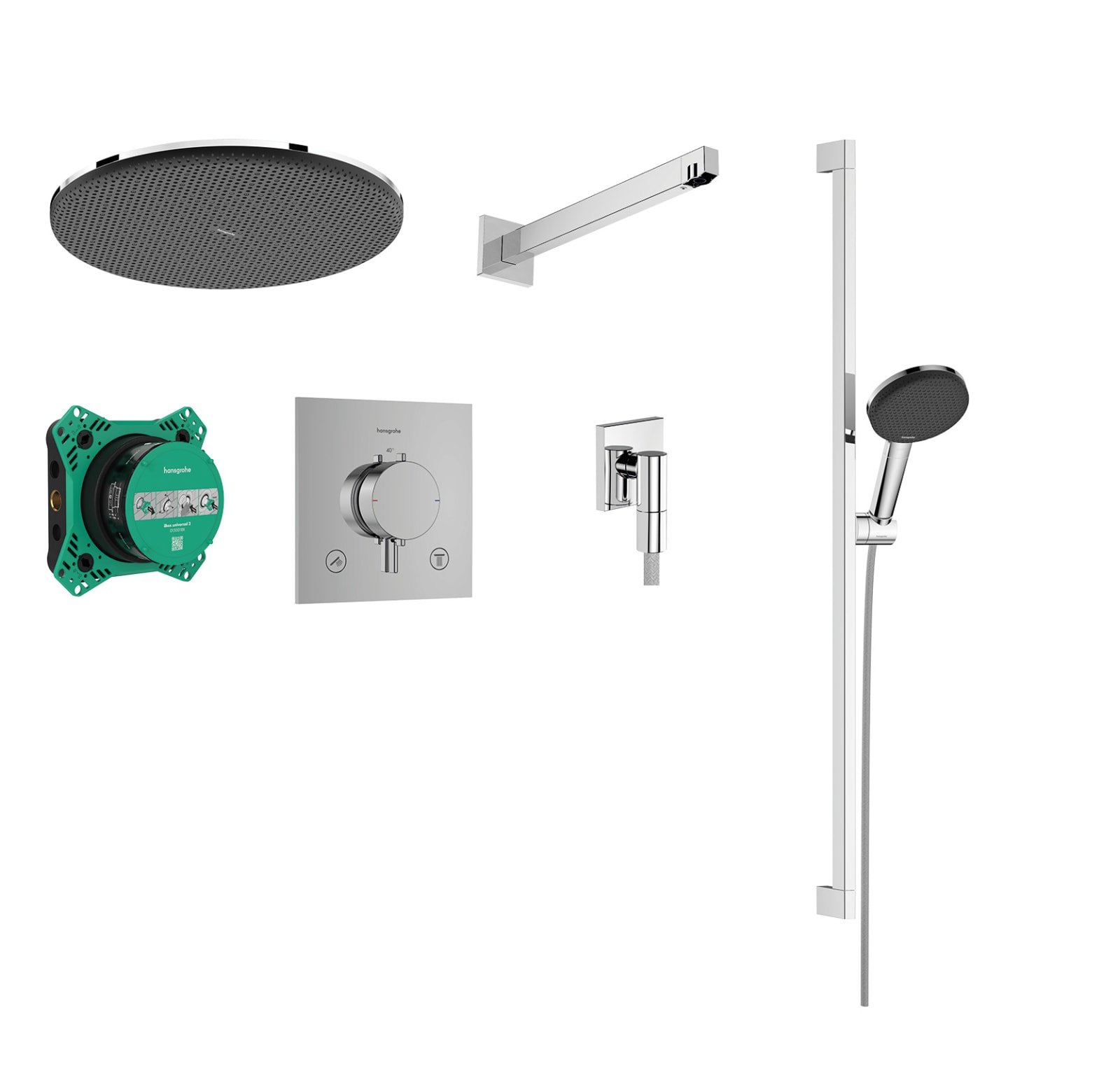 Hansgrohe Raindance Alive S 300 1j Ecostat Comfort E inbouw thrm s chroom