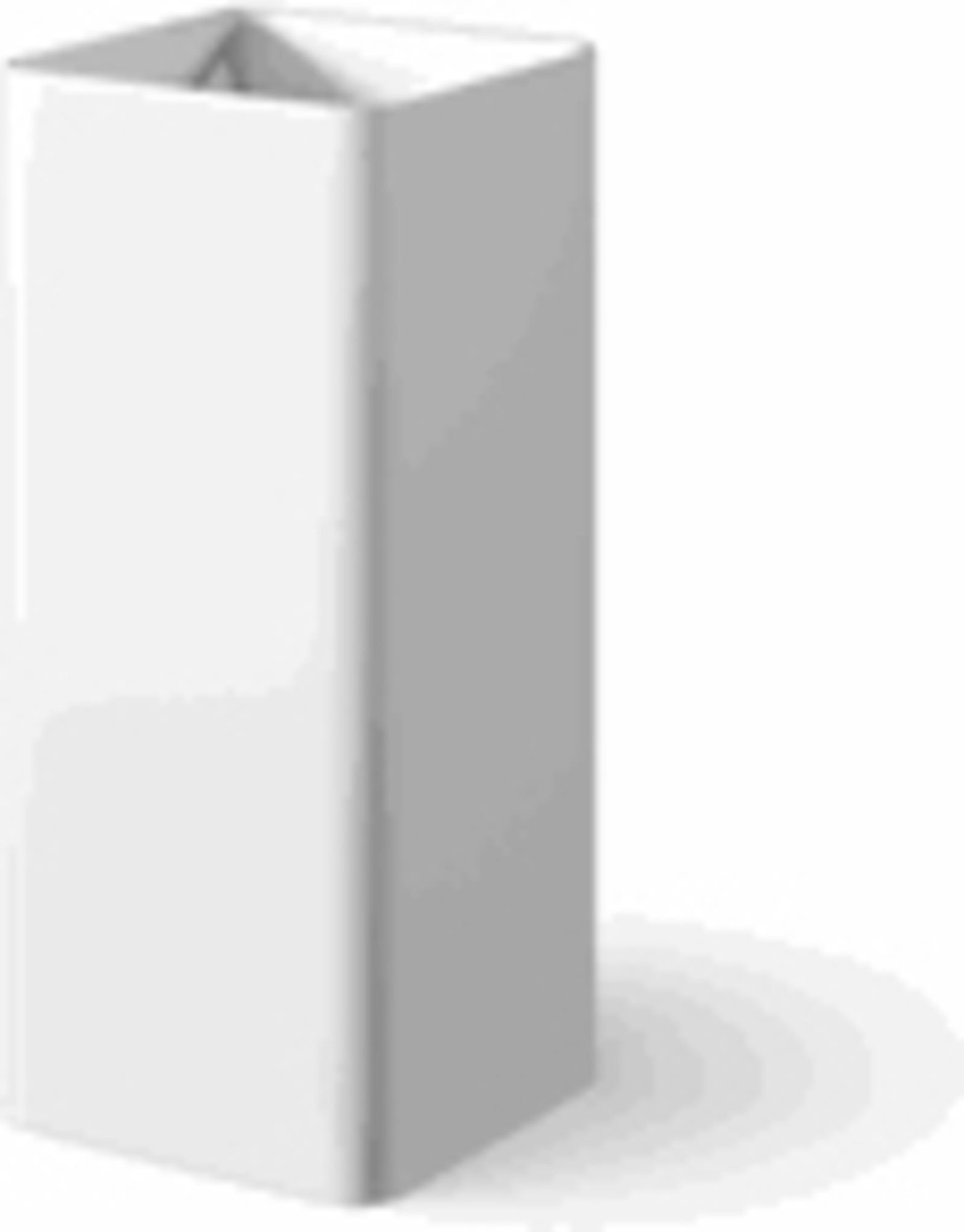 LoooX Mineral Pillar Square hoogte 90 cm Gloss White