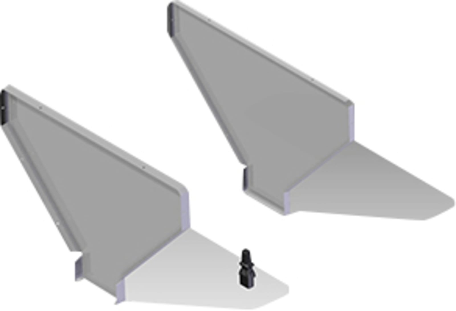 Winterwarm Assemblage set tbv luchtgordijn ACM (incl. 2 eindplaten en 1 stekker),