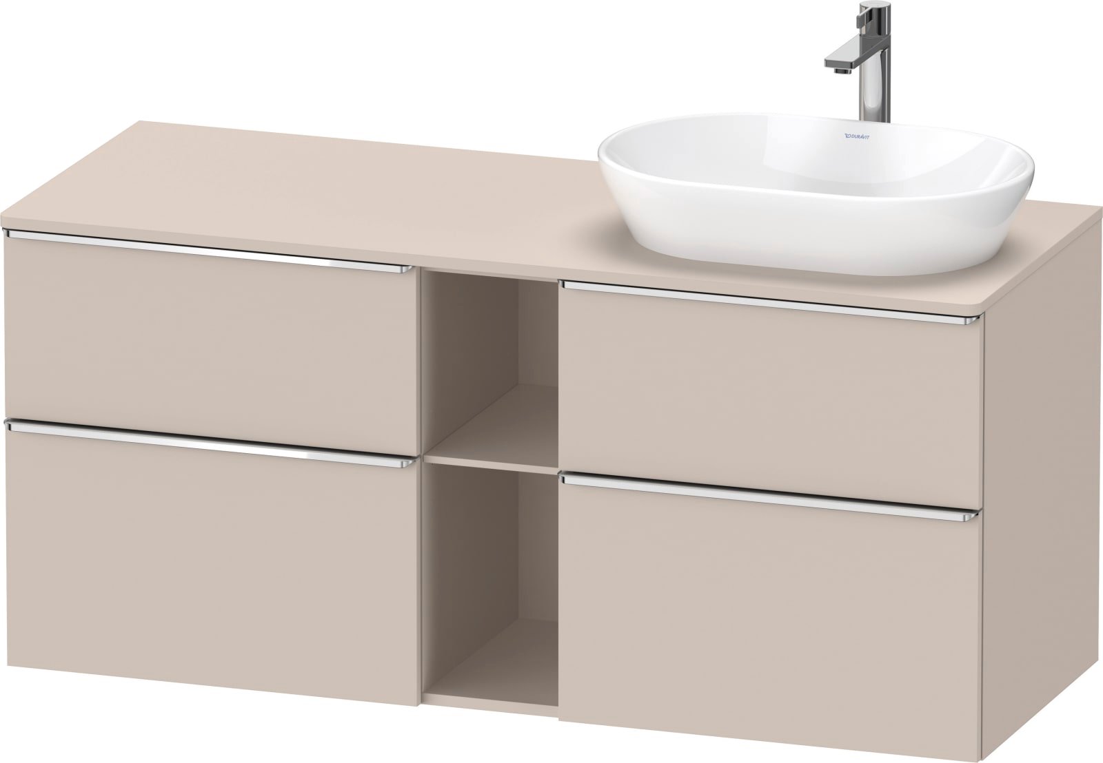 D-Neo Console wastafelonderbouw hangend Taupe Mat (1200896080)