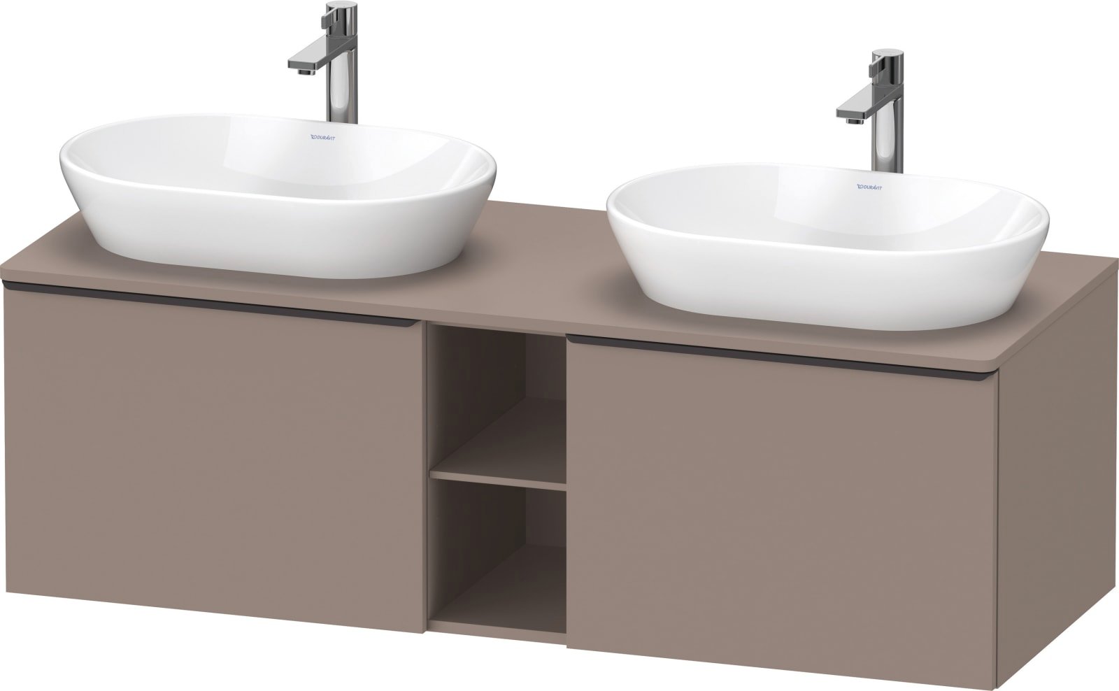 D-Neo Console wastafelonderbouw hangend Basalt Mat