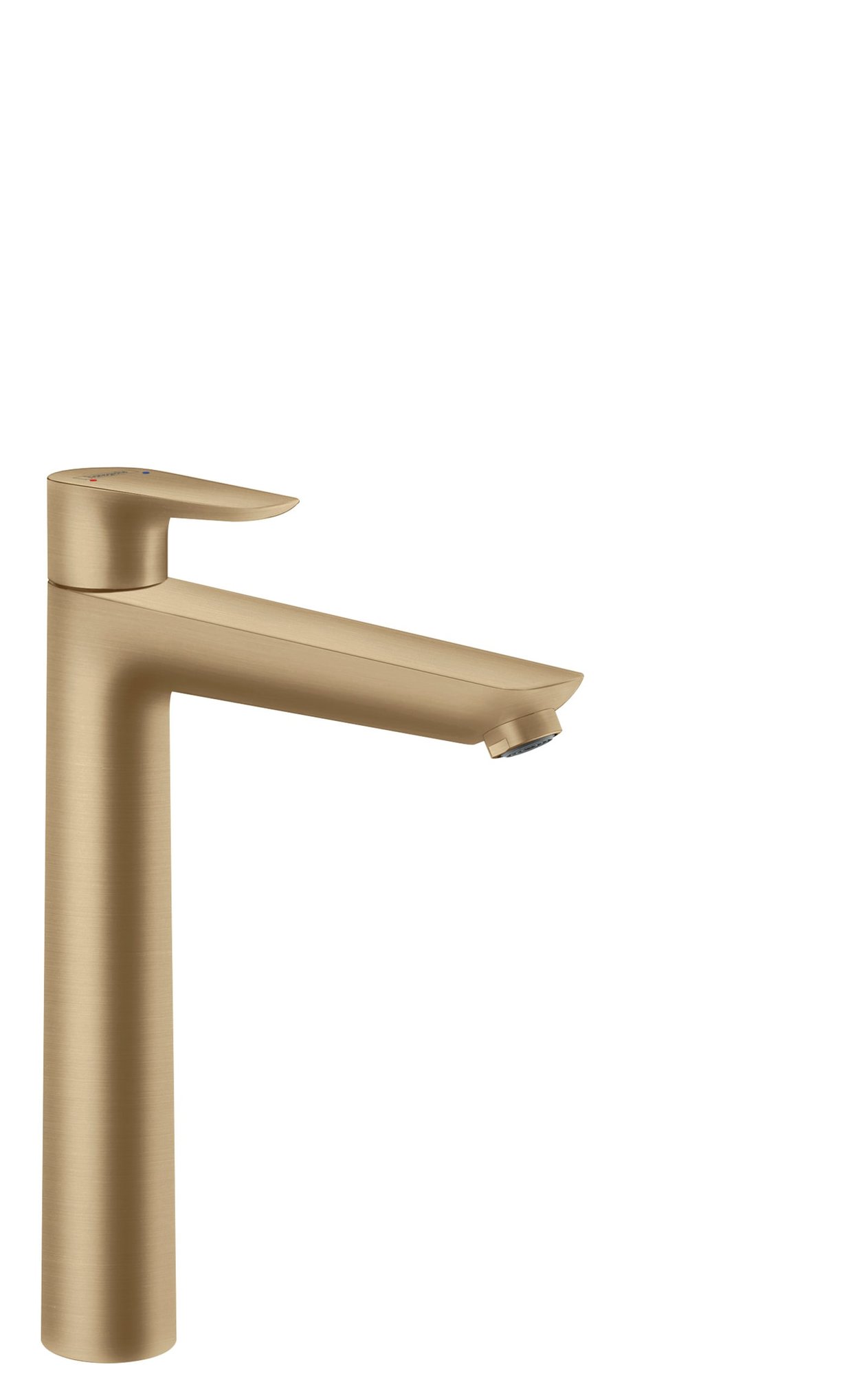 Hansgrohe Talis E, wastafelmengkraan, eengreeps, 1-gats, 240mm, zonder afvoergarnituur, met vaste uitloop, brushed bronze
