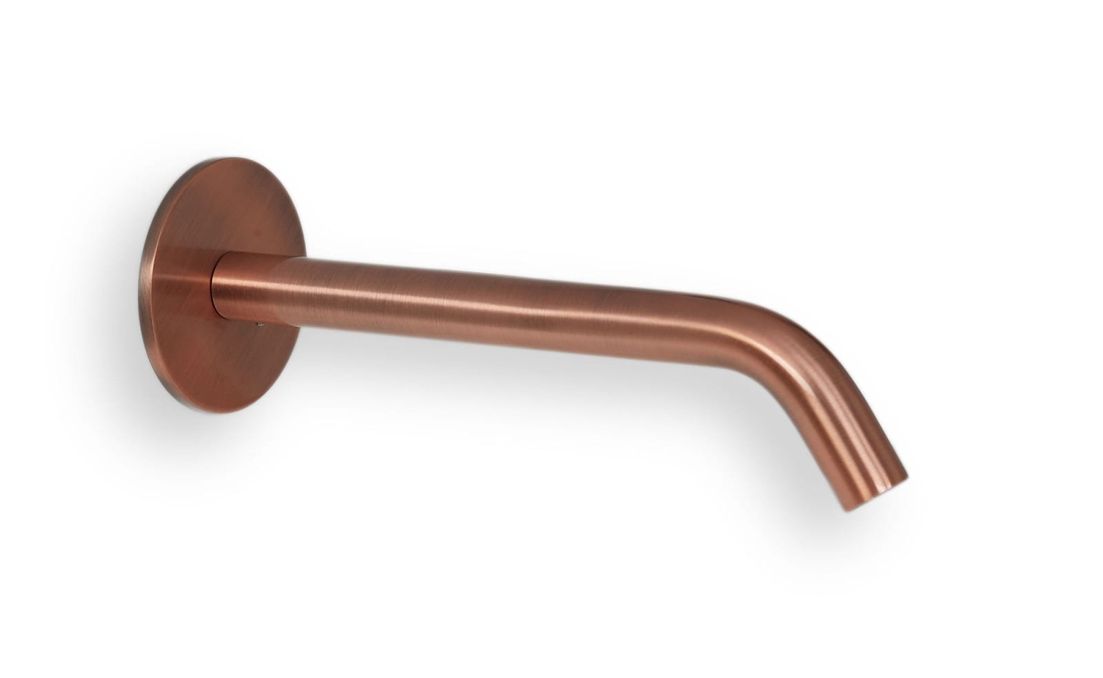 Blue Label Brondby uitloop voor XL wastafelkraan wand 20cm, geborsteld koper