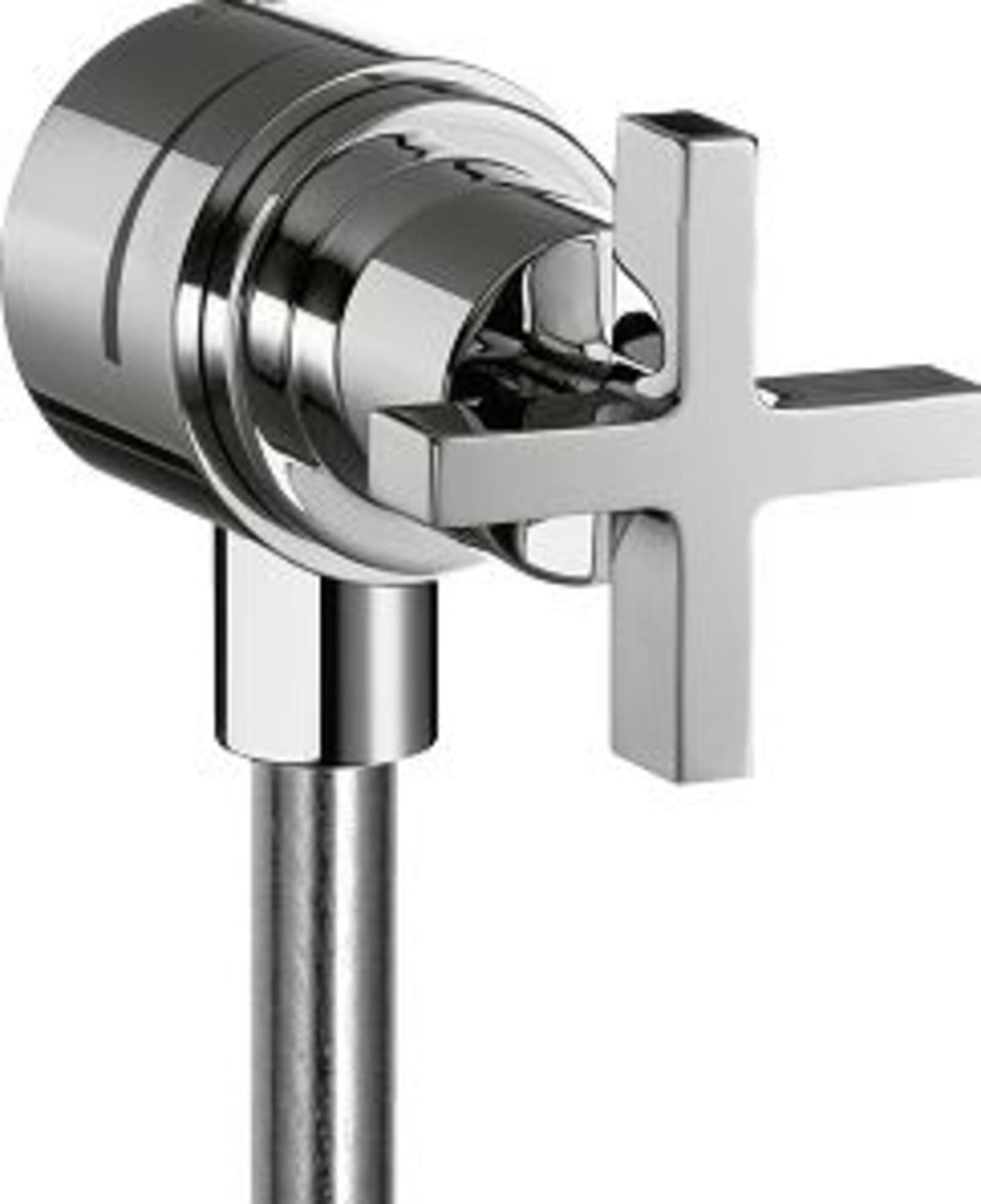 Hansgrohe AXOR Citterio, Muuraansluitbocht, wand, met terugslagklep, kruisgreep, chroom