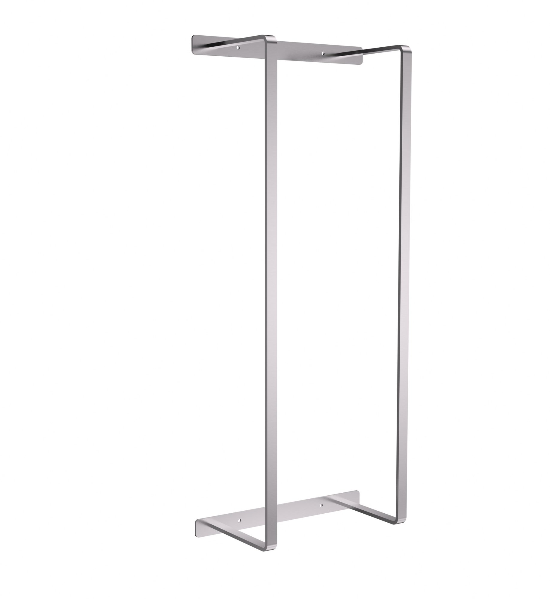 HANDDOEKREK - VERTICAAL - 67X28X144 CM - GEBORSTELD RVS