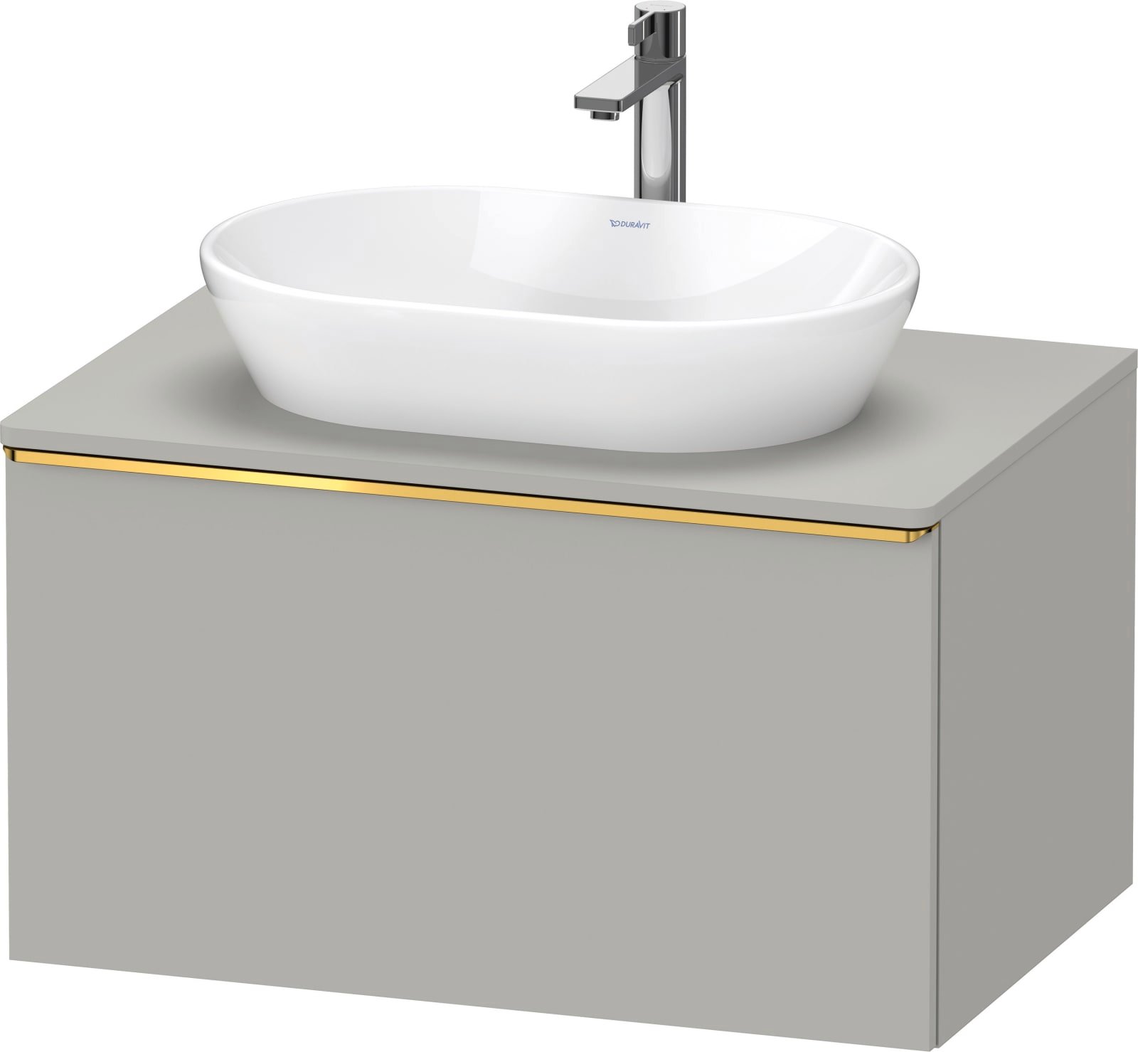 D-Neo Console wastafelonderbouw hangend Betongrijs Mat (1200897397)