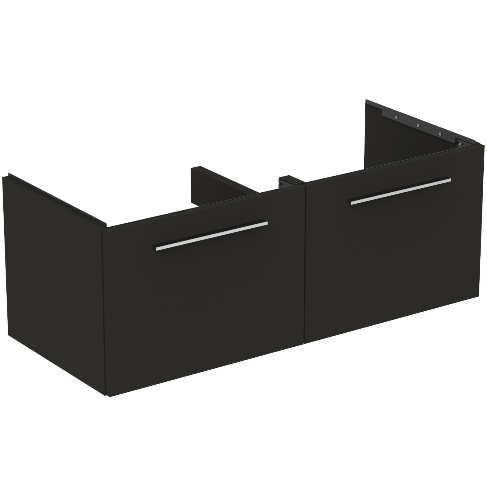 I.LIFE B | WASTAFELMEUBEL 1200X505X440 MM CARBON GRIJS, 2 LADEN