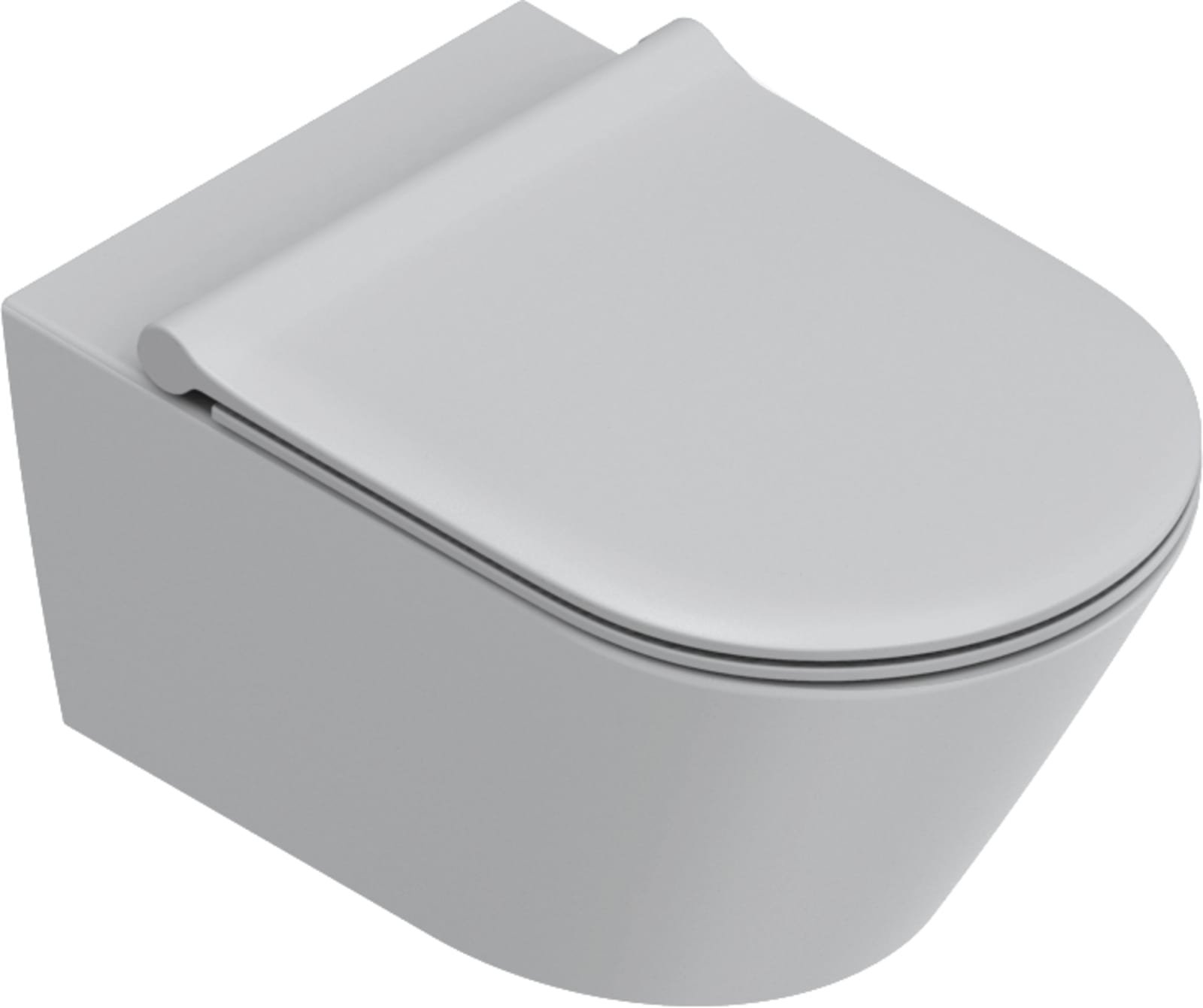 Catalano Zero Wandtoilet 55cm met Upfix bevestiging, Silenttech 3.0 en Twinglaze. Satin Cement