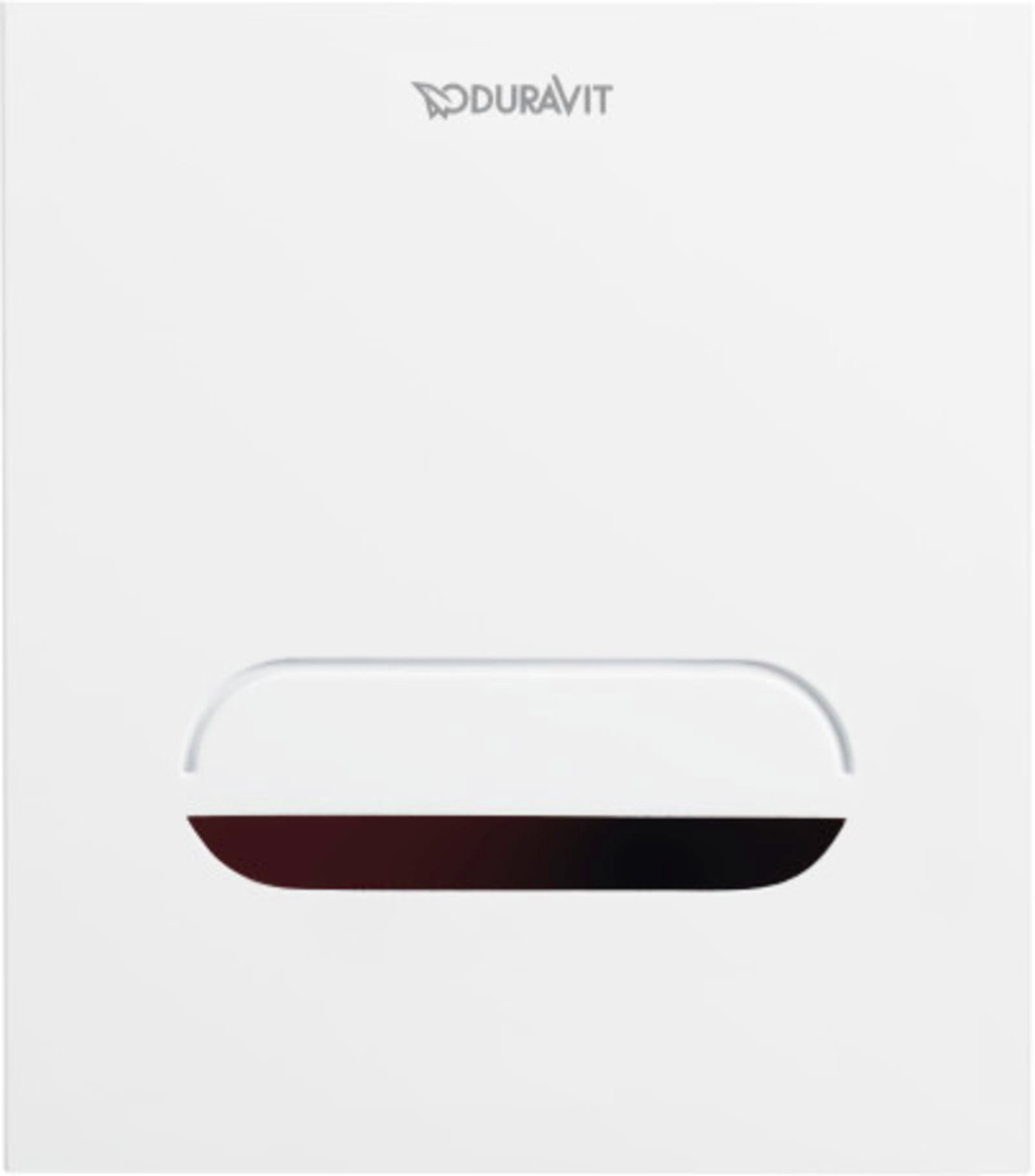 Duravit, DuraSystem bedienplaat A2, batterij, voor urinoir, zinkdruk, 130x150mm, wit