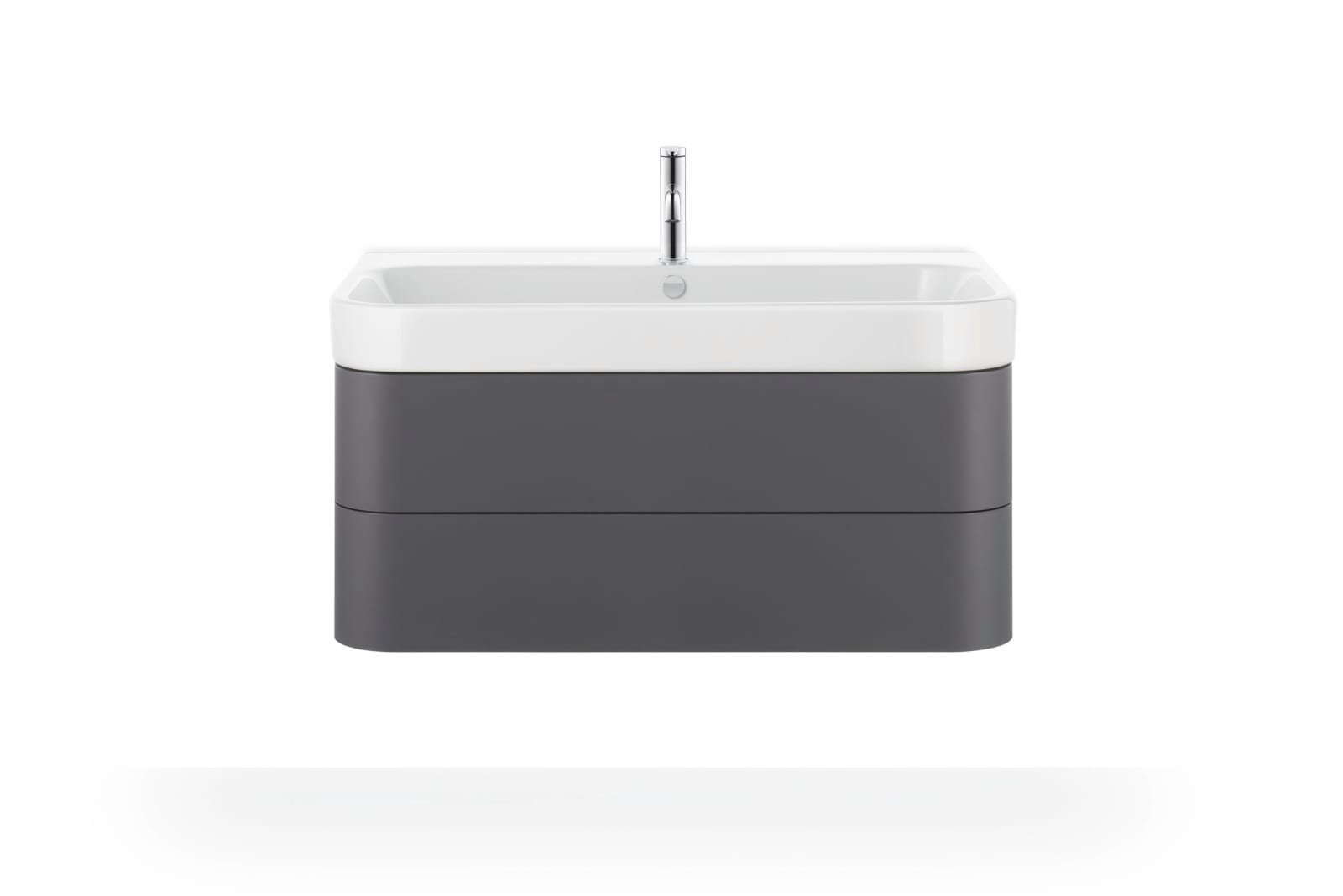 Duravit Happy D.2 Wastafel 1000 mm Wit Hoogglans, kraanvlak, aantal kraangaten per wasplaats: 1, overloop – 2318100000