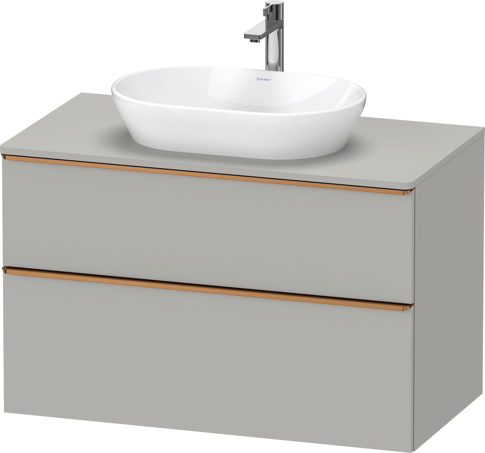 D-Neo Console wastafelonderbouw hangend Betongrijs Mat (1200894812)