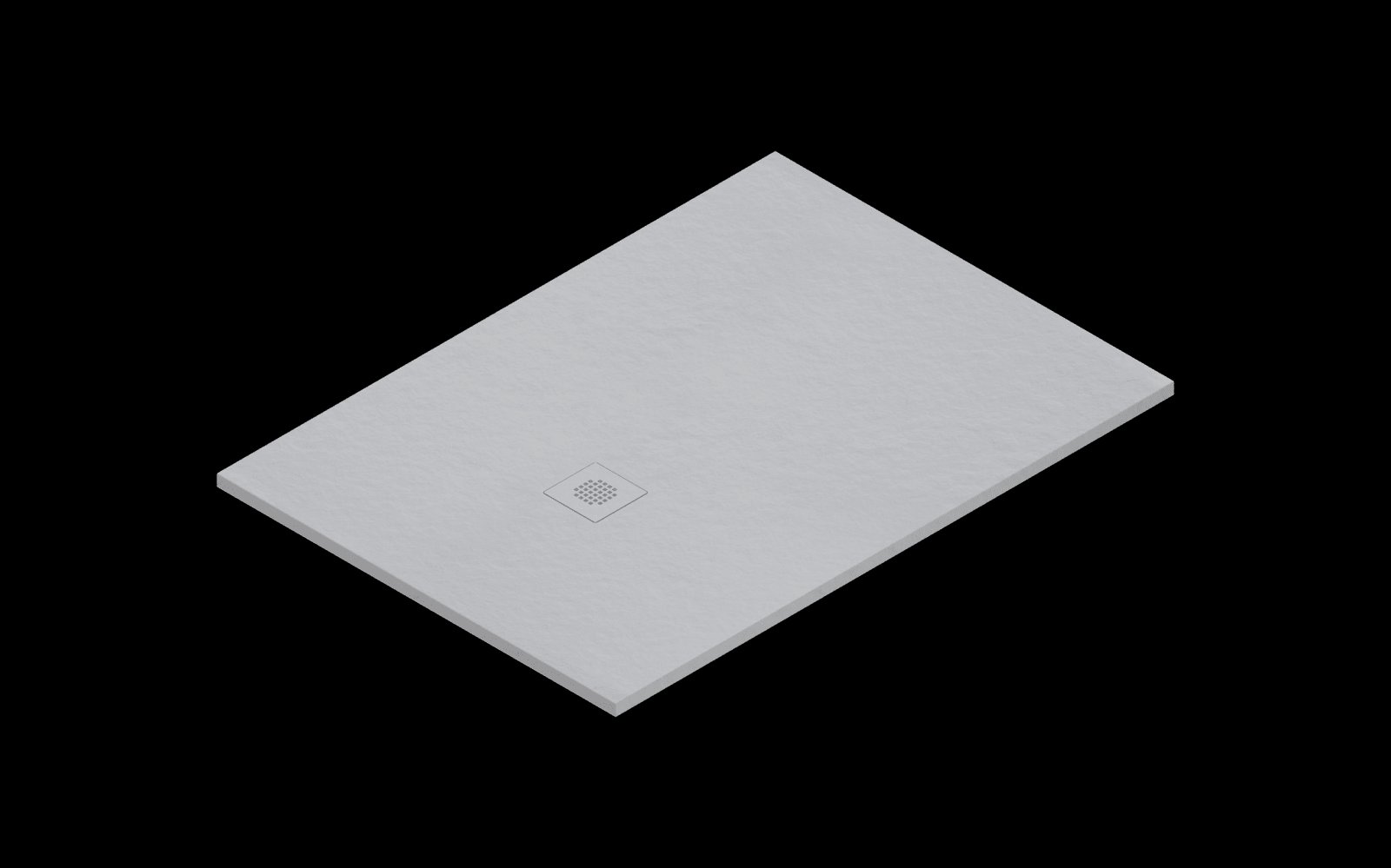 Catalano H3 Solid surface DOUCHEBAK 140X100 Satin Cemento