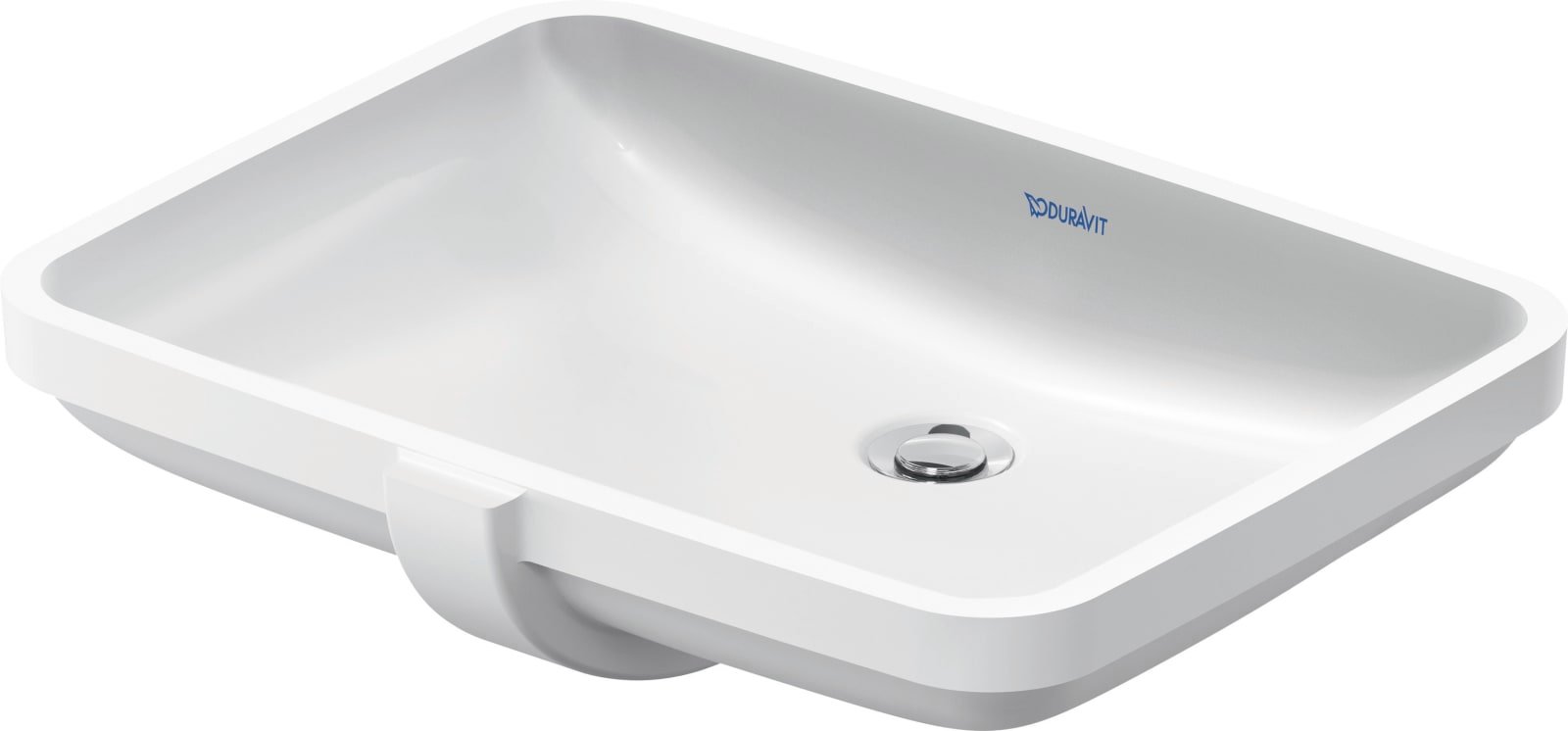 Duravit Duravit No.1 Inbouwwastafel 550 mm Wit Hoogglans, aantal kraangaten per wasplaats: 0, overloop, geslepen – 03955500282