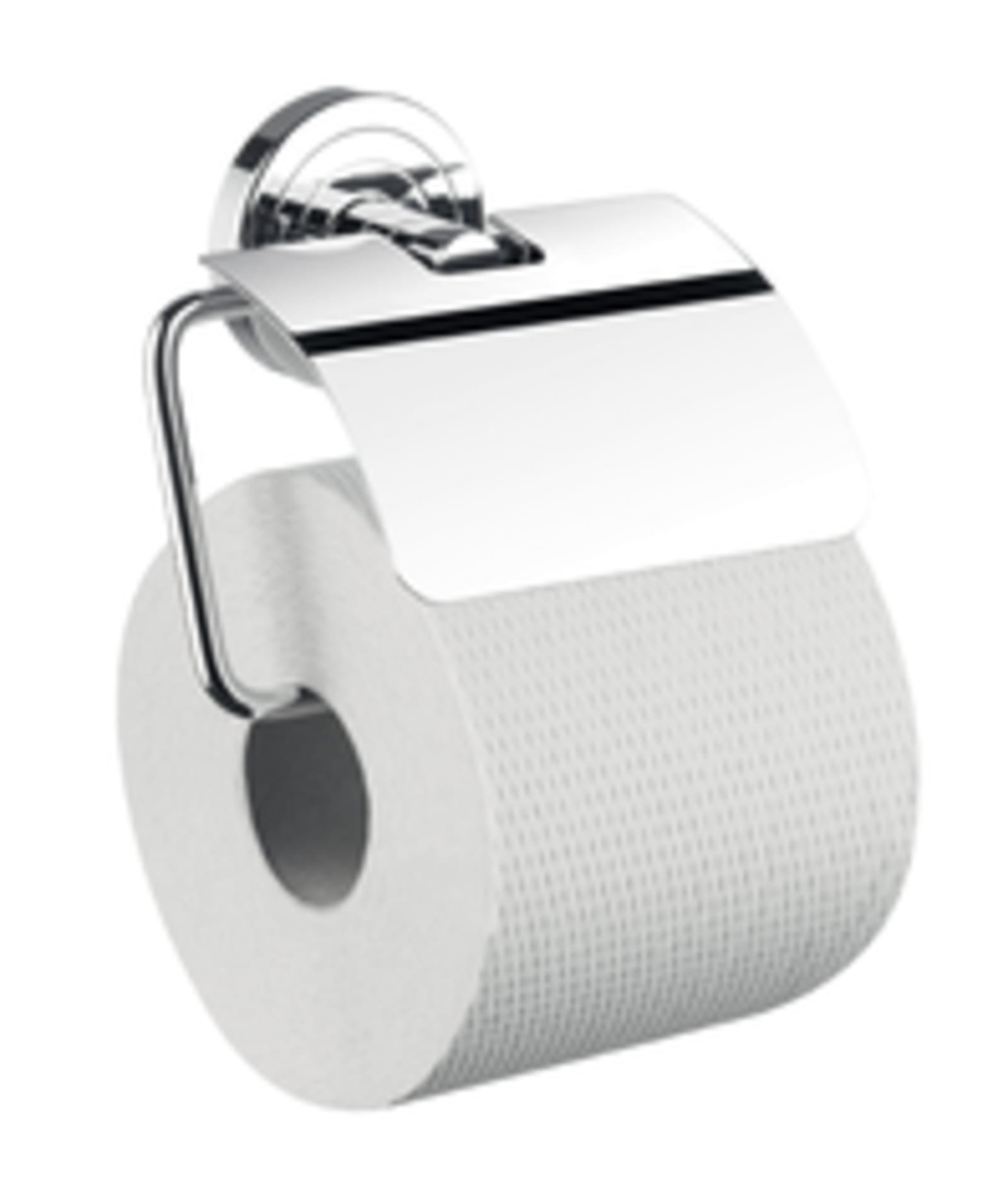 Emco Polo closetrolhouder met klep chroom