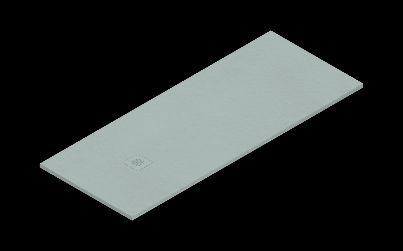 Catalano H3 Solid surface DOUCHEBAK 200X80 Satin Acqua