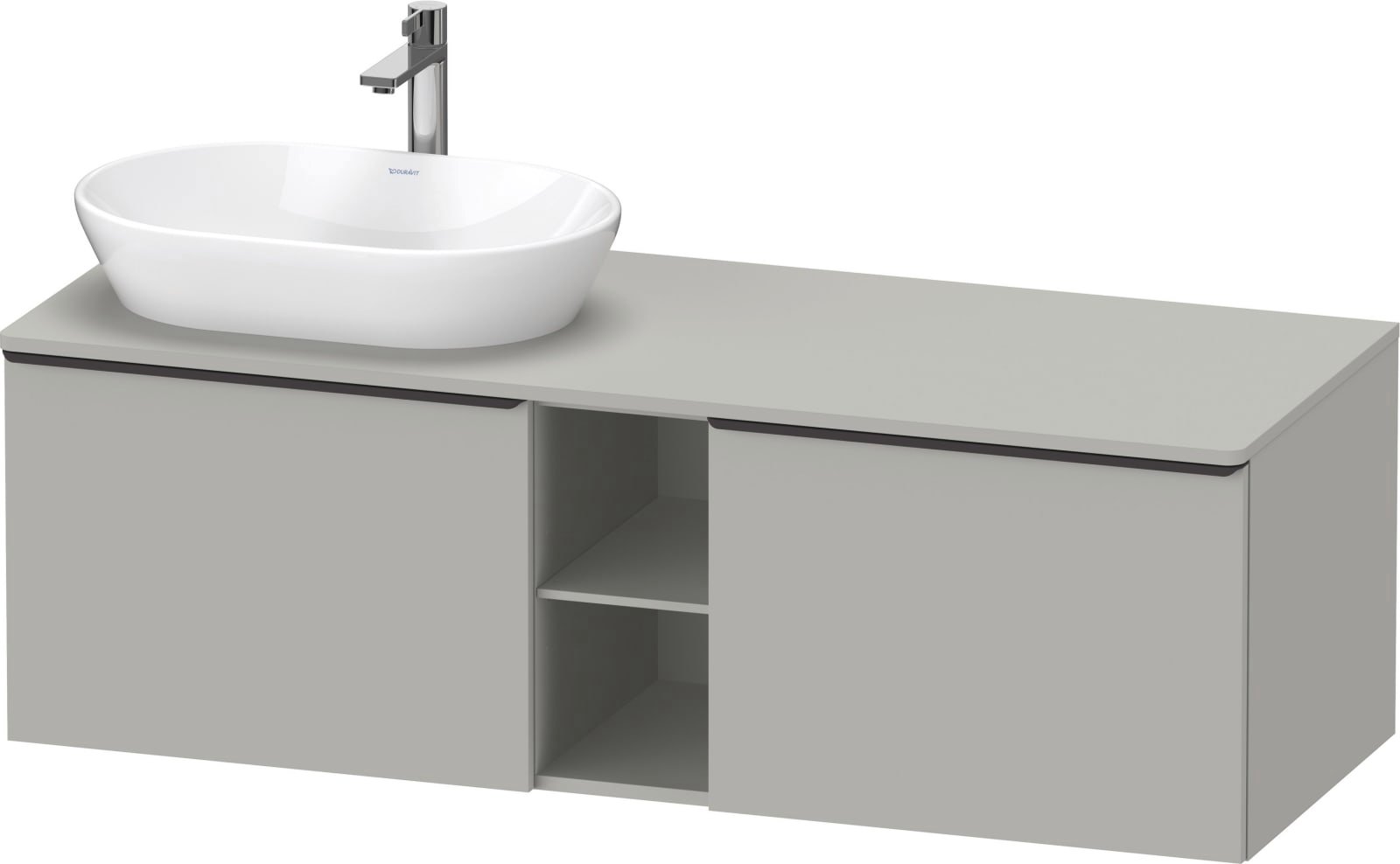 D-Neo Console wastafelonderbouw hangend Betongrijs Mat (1200894903)