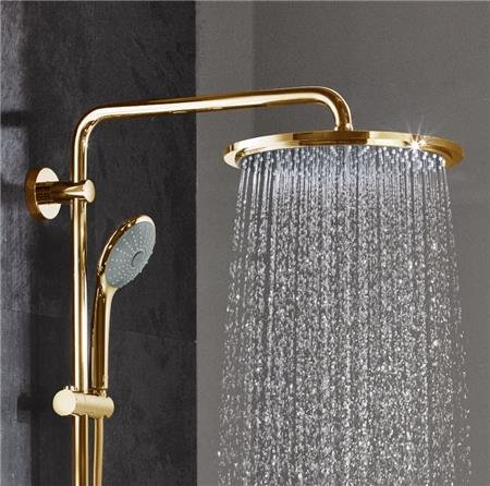 Grohe Euphoria systeem 310, Douchethermostaat, met douchesysteem, wand, tweegreeps, 2-gats, 150mm hart, cool sunrise thumbnail 2