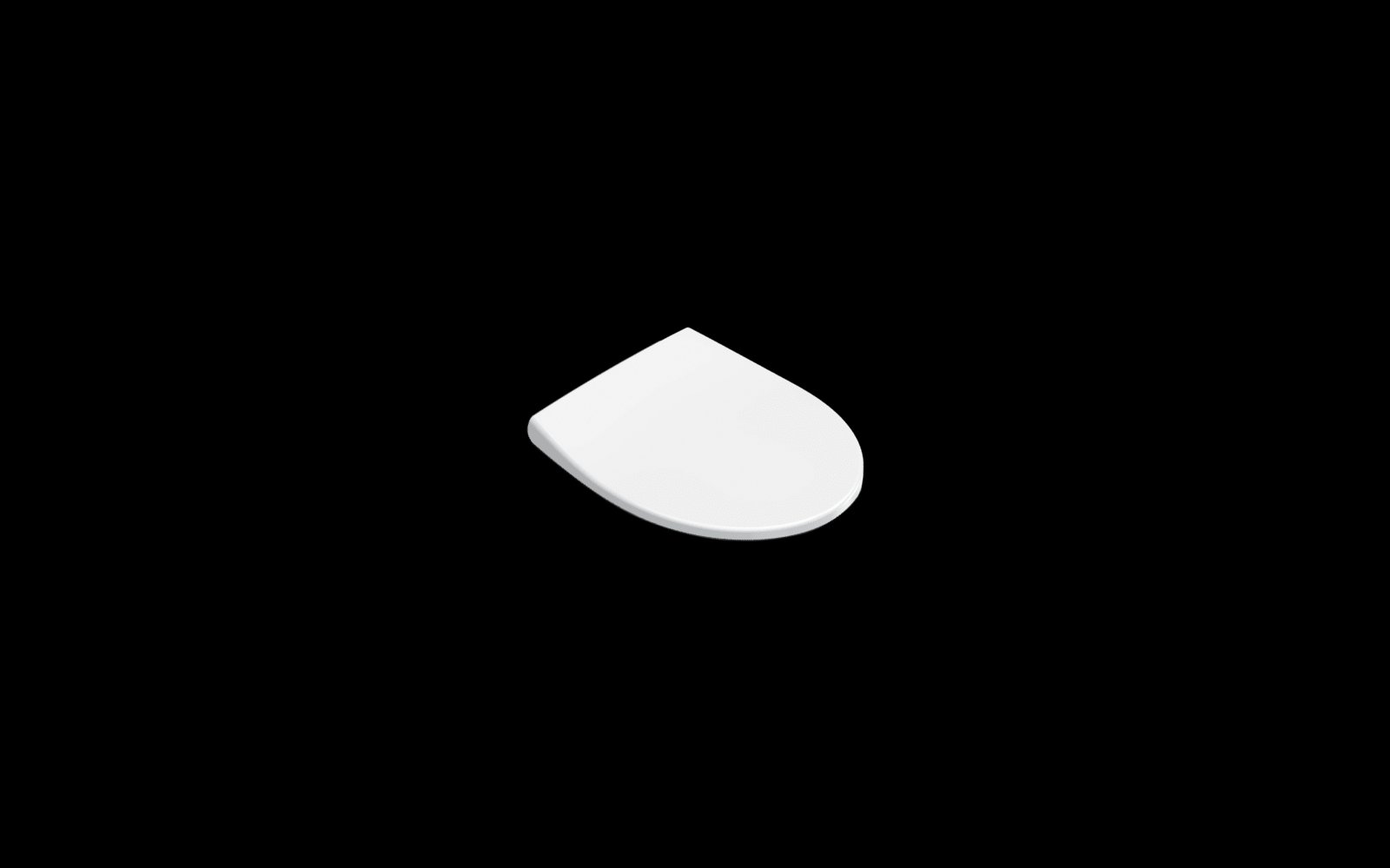 Catalano Italy closetzit. deksel (wrapover). Soft Close, Quick Release, Antibact. Duroplast, RVS scharnier. 52x37 cm, mat wit