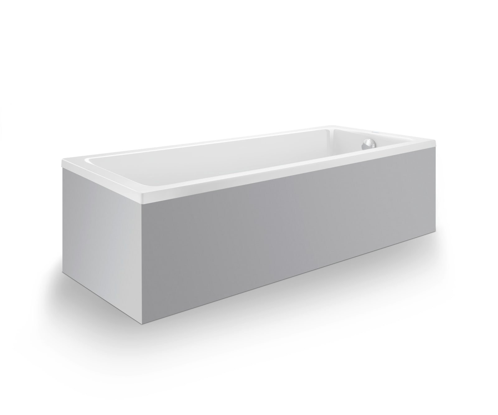 Duravit Duravit No.1 Bad  1600x700 mm Wit, Inbouw, materiaal: Sanitair acryl, rechthoekig, aantal rugsteunen: 1, positie afvoer: Voe