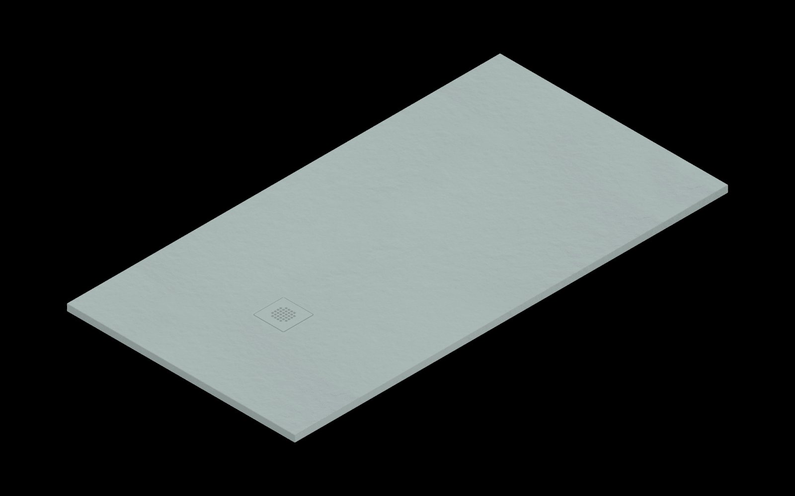 Catalano H3 Solid surface DOUCHEBAK 190X100 Satin Acqua