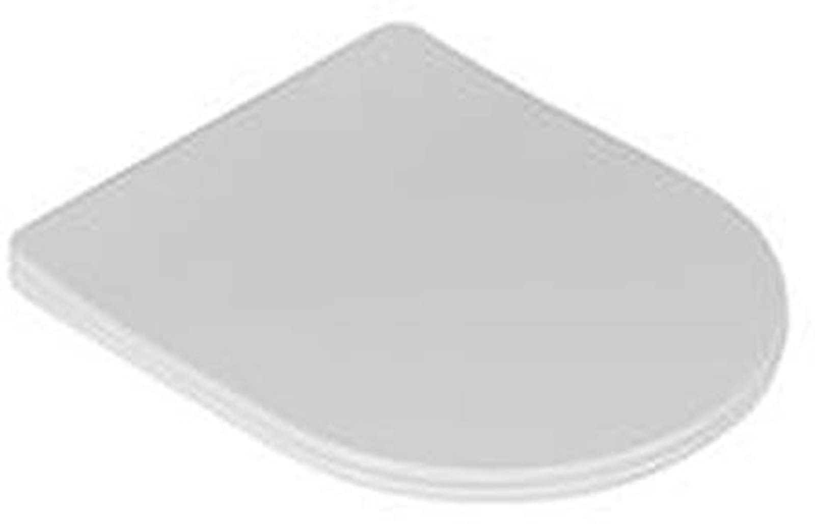 Blue Label Hav Foss closetzitting 49cm met deksel en RVS softclose en quick release scharnier. Glans wit