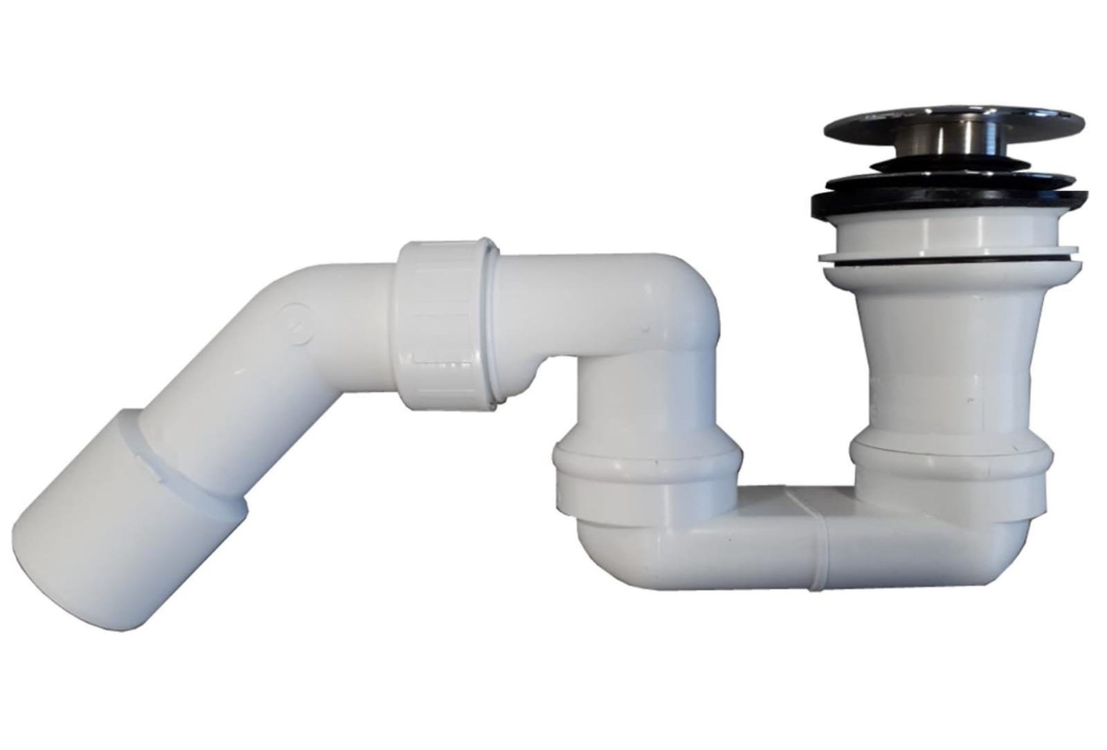 Villeroy & Boch, Push to open afvoerplug zonder overloopfunctie, chroom