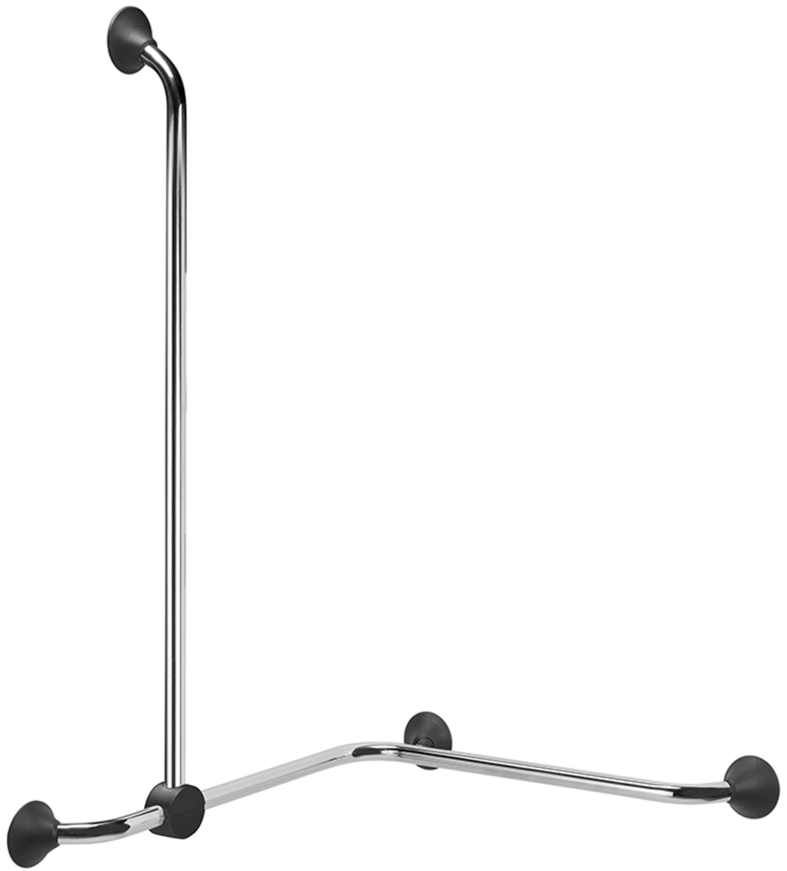 Linido verticale combi-beugel, lengte 1235mm, rvs/antraciet
