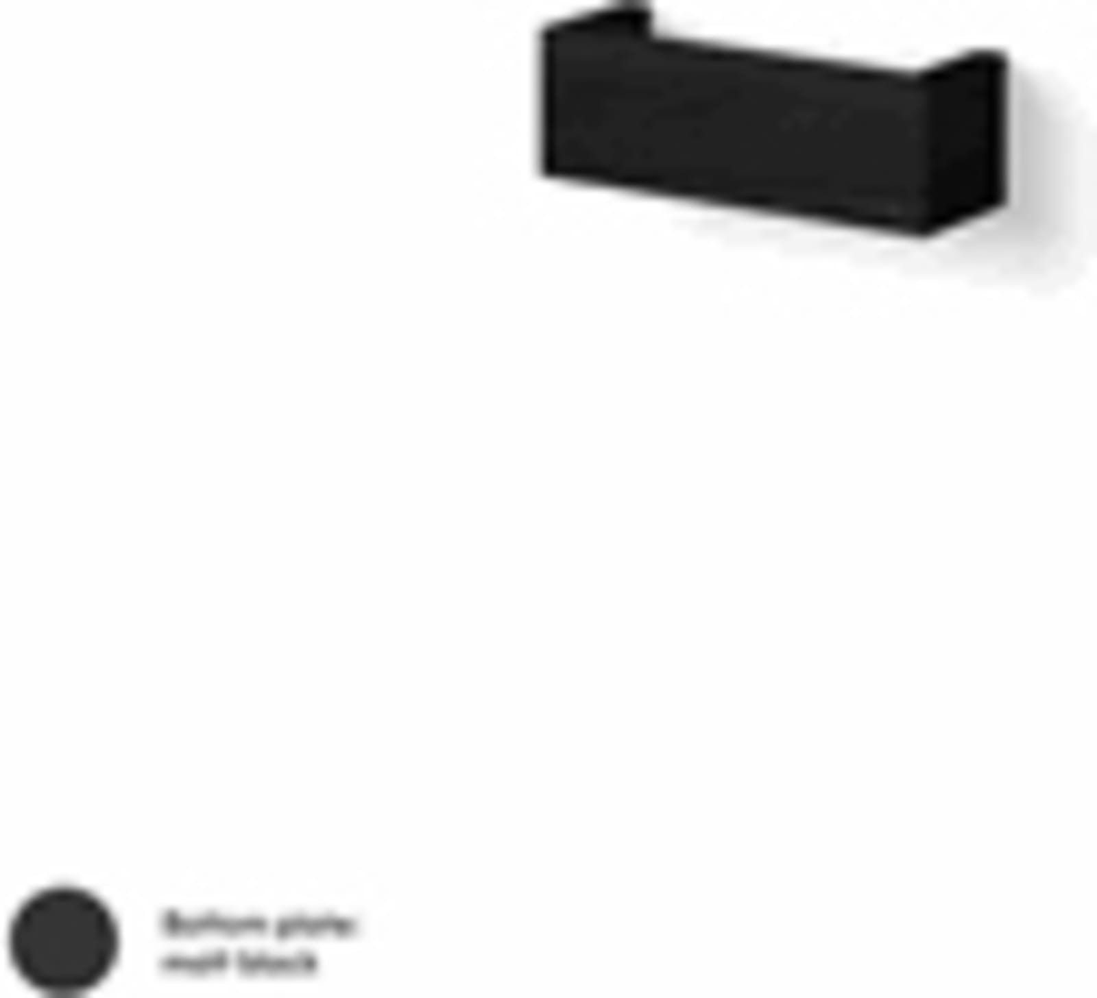 LoooX Wooden Shelf BoX 30 cm, eiken black, bodemplaat mat zwart