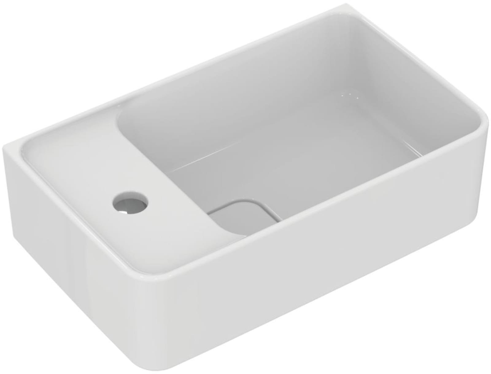 Ideal Standard, strada ii fontein 45cm met kraangat links met overloop wit