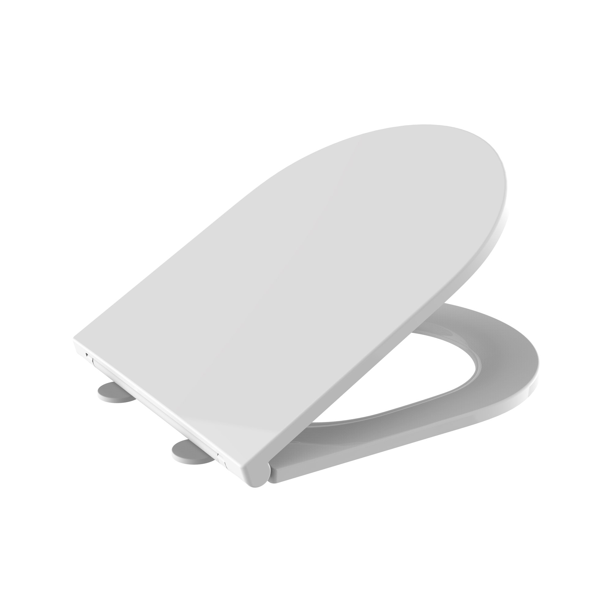 ALONI PREMIUM WC-ZITTING - SLIM DESIGN - SOFT CLOSE - QUICK RELEASE - TOPFIX - DUROPLAST - RVS SCHARNIEREN - GLANZEND WIT