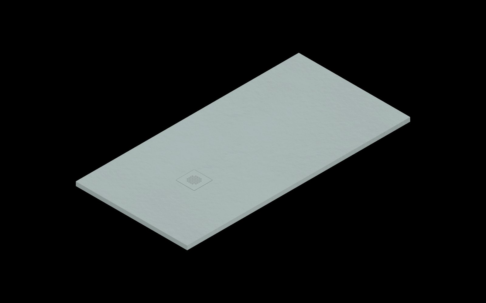 Catalano H3 Solid surface DOUCHEBAK 160X80 Satin Acqua