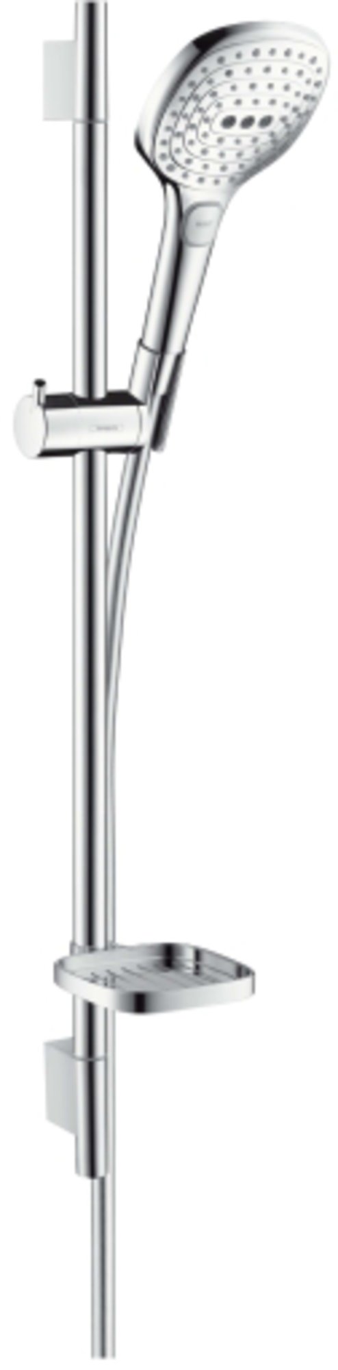 Hansgrohe Raindance Select 120 EcoSmart/Unica'S Puro glijstangset 650mm wit/chroom