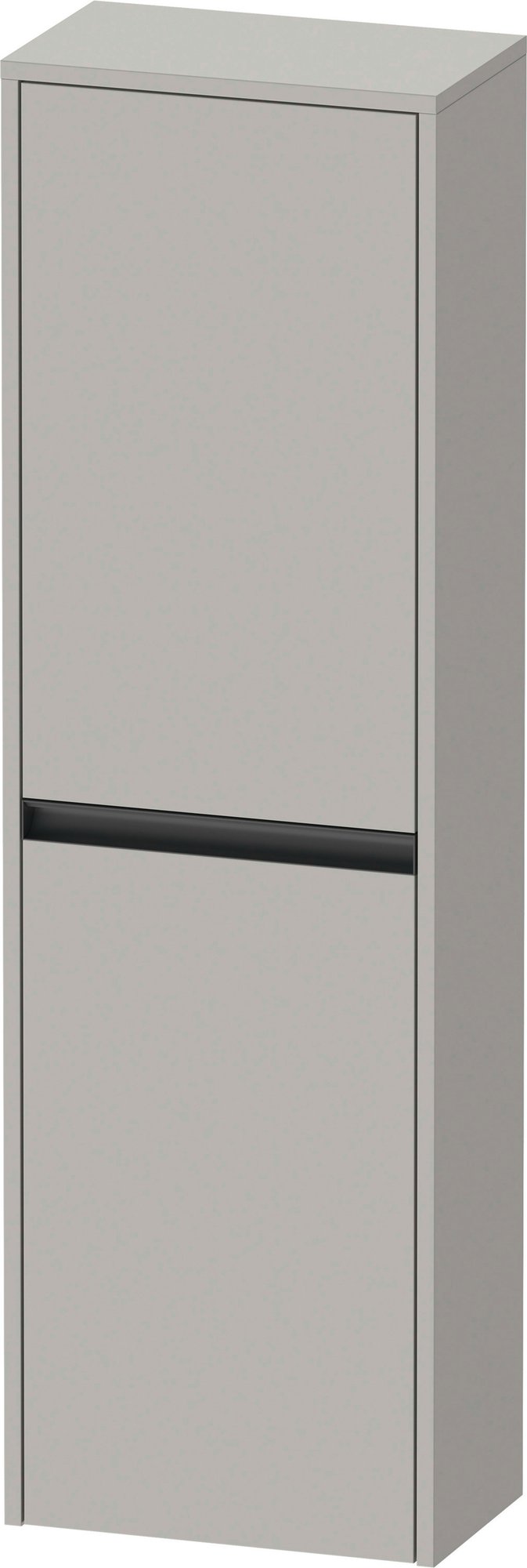 Duravit Ketho.2 Halfhoge kast, Betongrijs Mat, vierkant, aantal deuren: 2, tip-on technologie – K21319L07070000