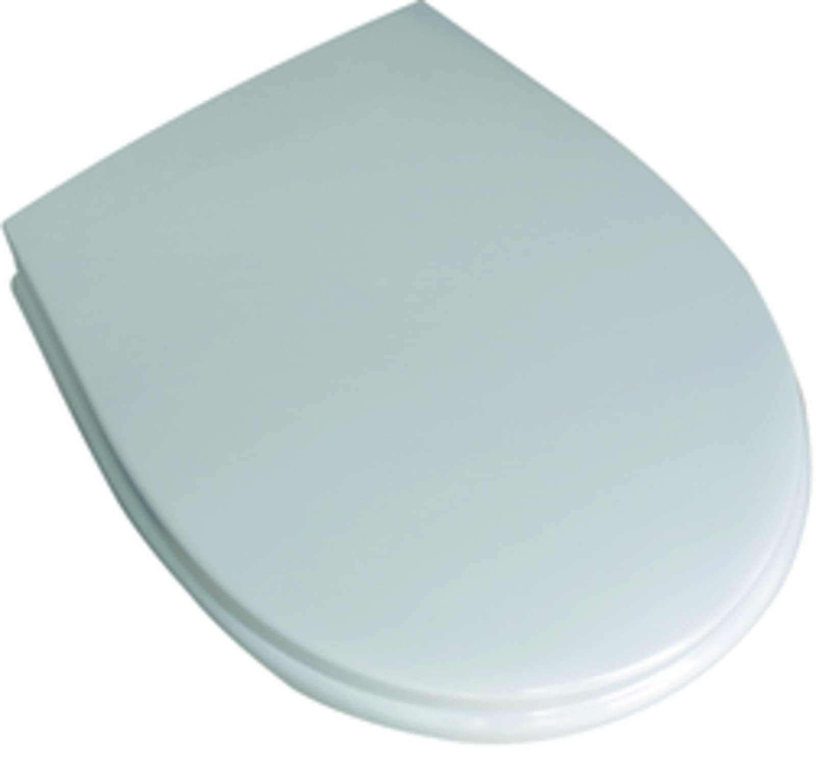 Rezi Populair closetzitting, scharnier: RVS, kleur: wit