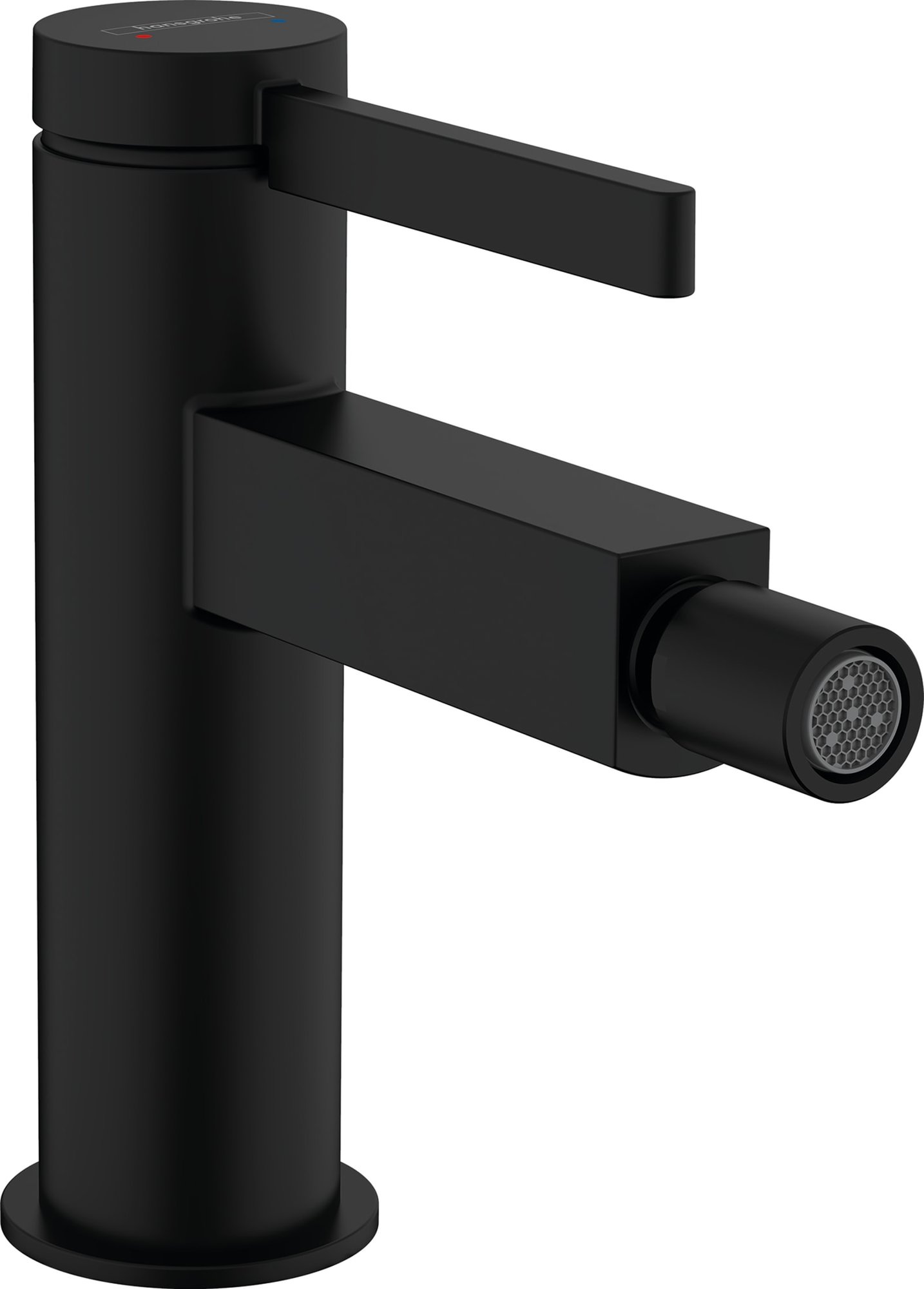 Hansgrohe Finoris eengreeps bidetmengkraan met PushOpen, mat zwart