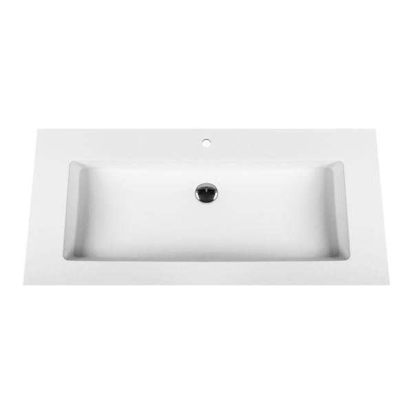 ALONI SOLID SURFACE WASTAFEL (100CM) - WIT