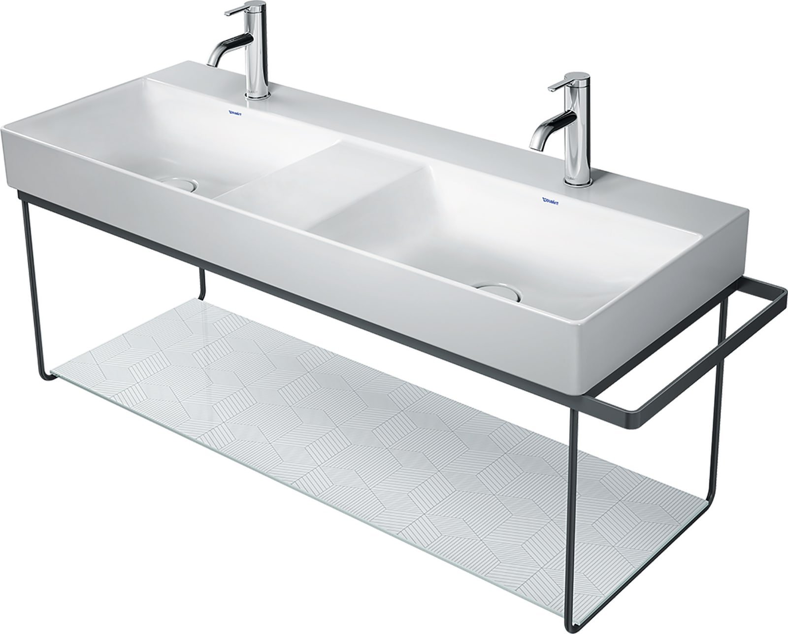 Duravit, incl. bevestiging, voor wastafel 235312, handdoekhouder rechts/links, omkeerbaar 1265 x 451mm (1200361991)