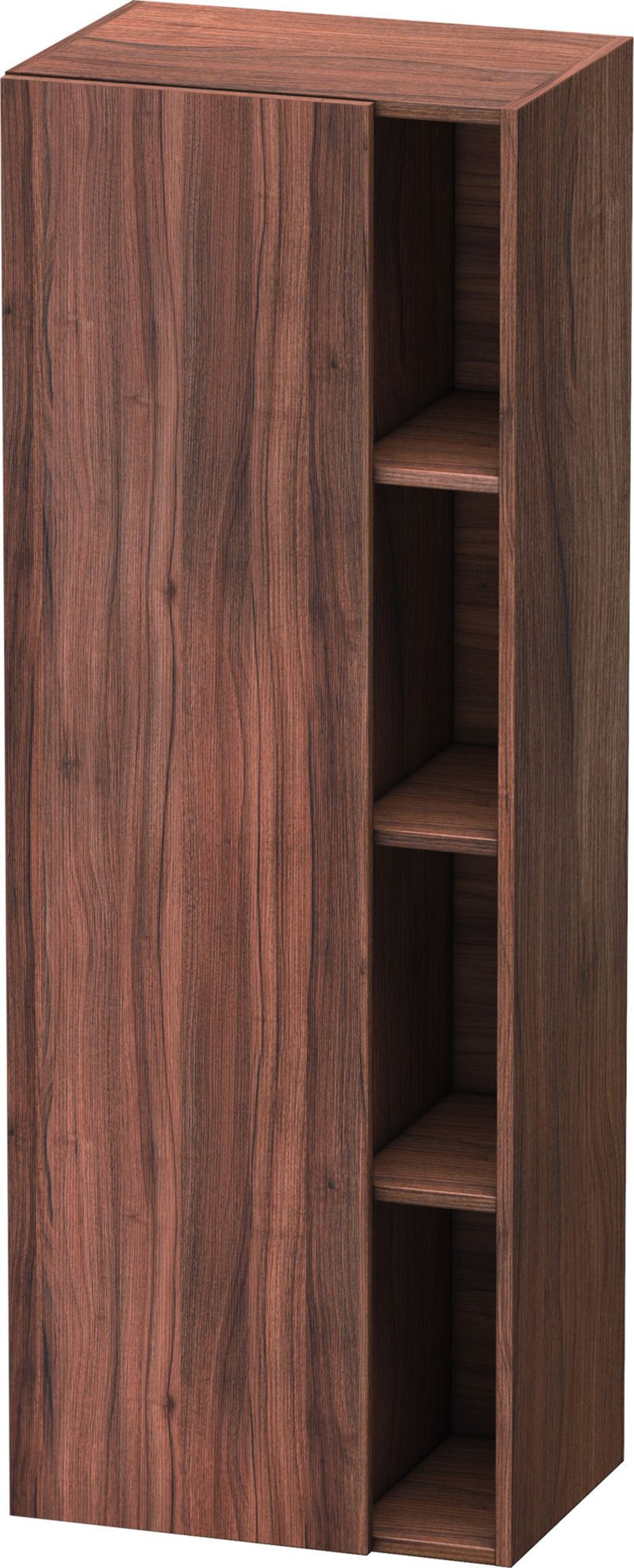 Duravit hoge kast DuraStyle, met openschap en deur 1400-500-360, scharnierzijde links, noten natuur