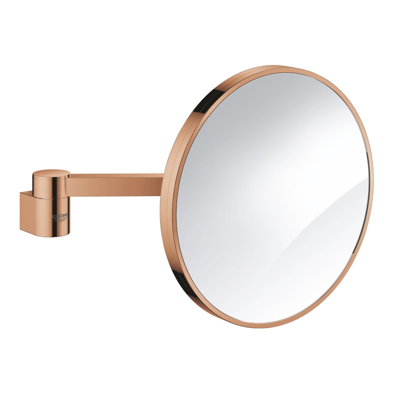 Grohe Selection, Make-up / scheerspiegel, 7x vergroot, metaal/glas, warm sunset