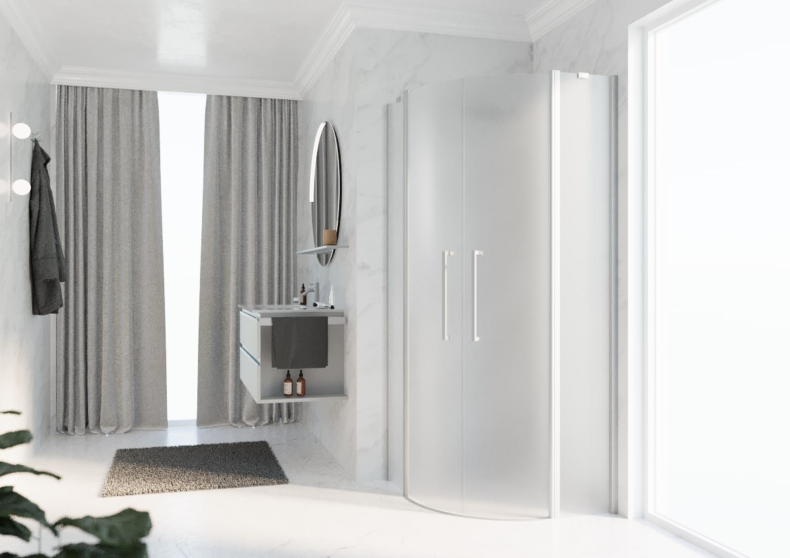 YOUNG R 90 VERST.87,5-89,5CM SATIN GLAS MATCHROOM