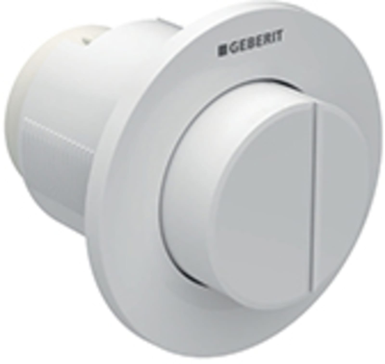 Geberit inbouwdrukker Type01, pneumatisch, groot/klein spoeling voor Sigma inbouwreservoir 8cm, opbouwdrukker, alpien wit
